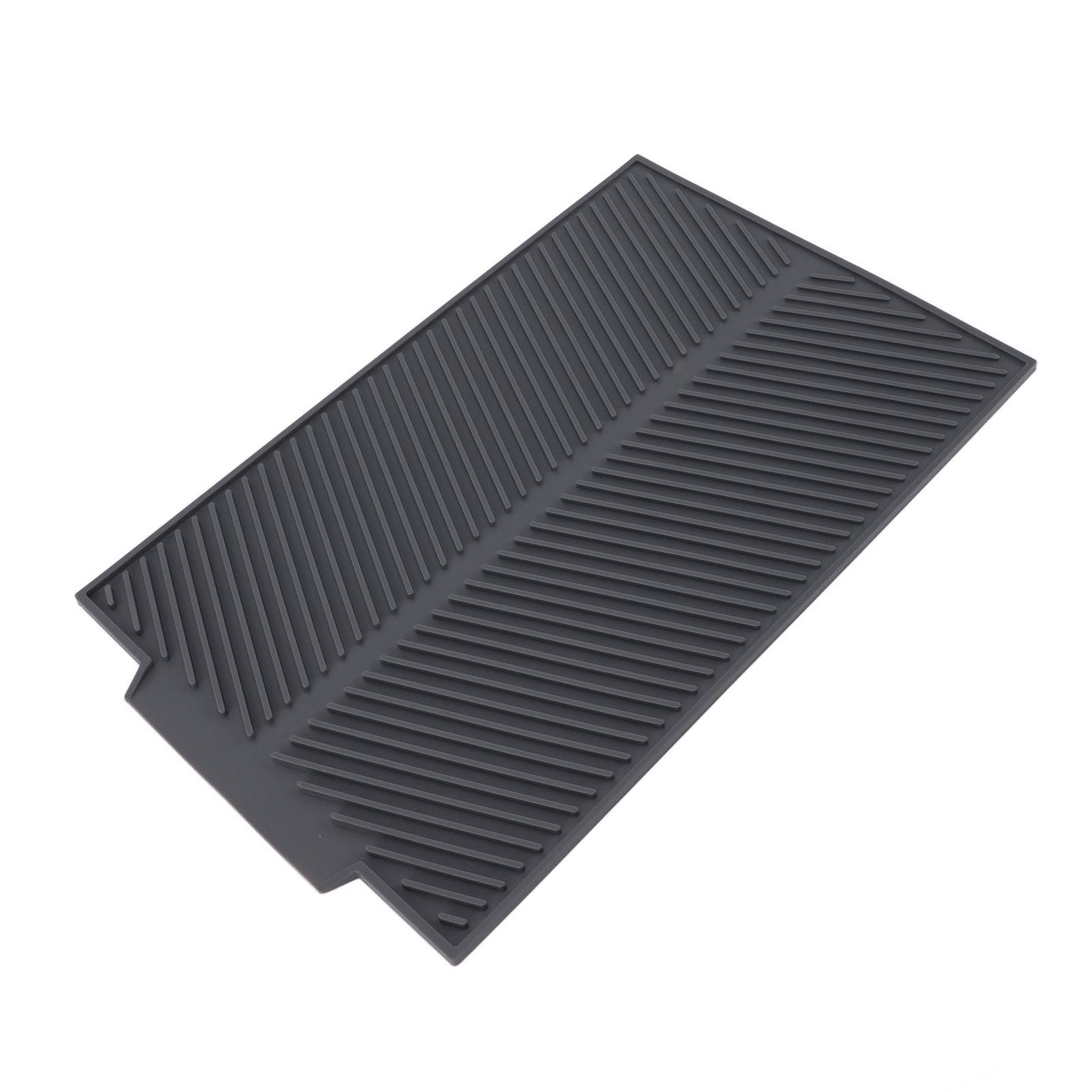 Silicone Dish Drying Mat Anti Slip Shock Proof Easy To Clean Kitchen Counter Drying Mat for Dish Bowl Fork S 39x25cm - Image 5