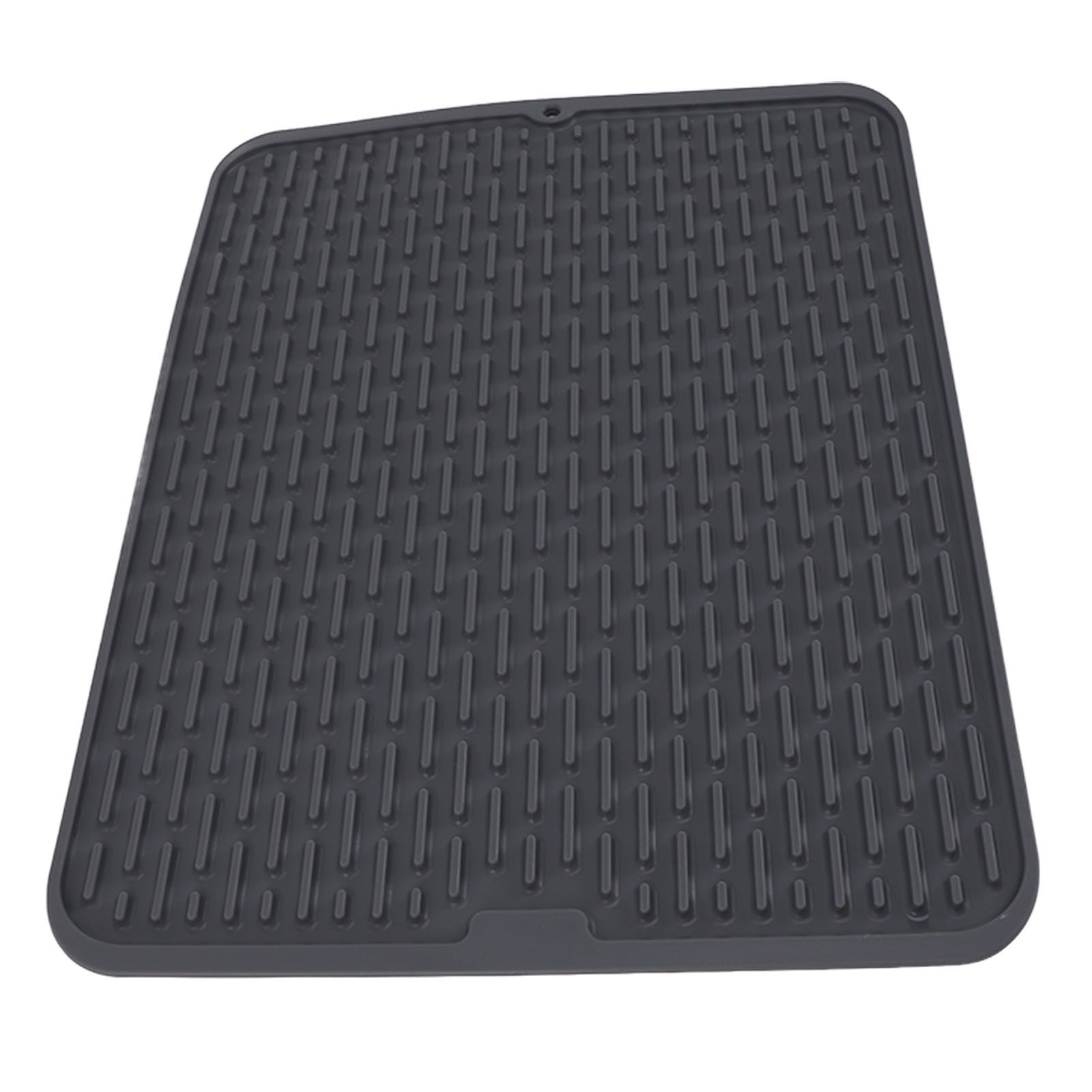 Rectangular Silicone Dish Drying Mat Heat Insulation Anti Slip Dish Drying Mat with Built in Drain Lip for Kitchen Counter Small Size - Image 4
