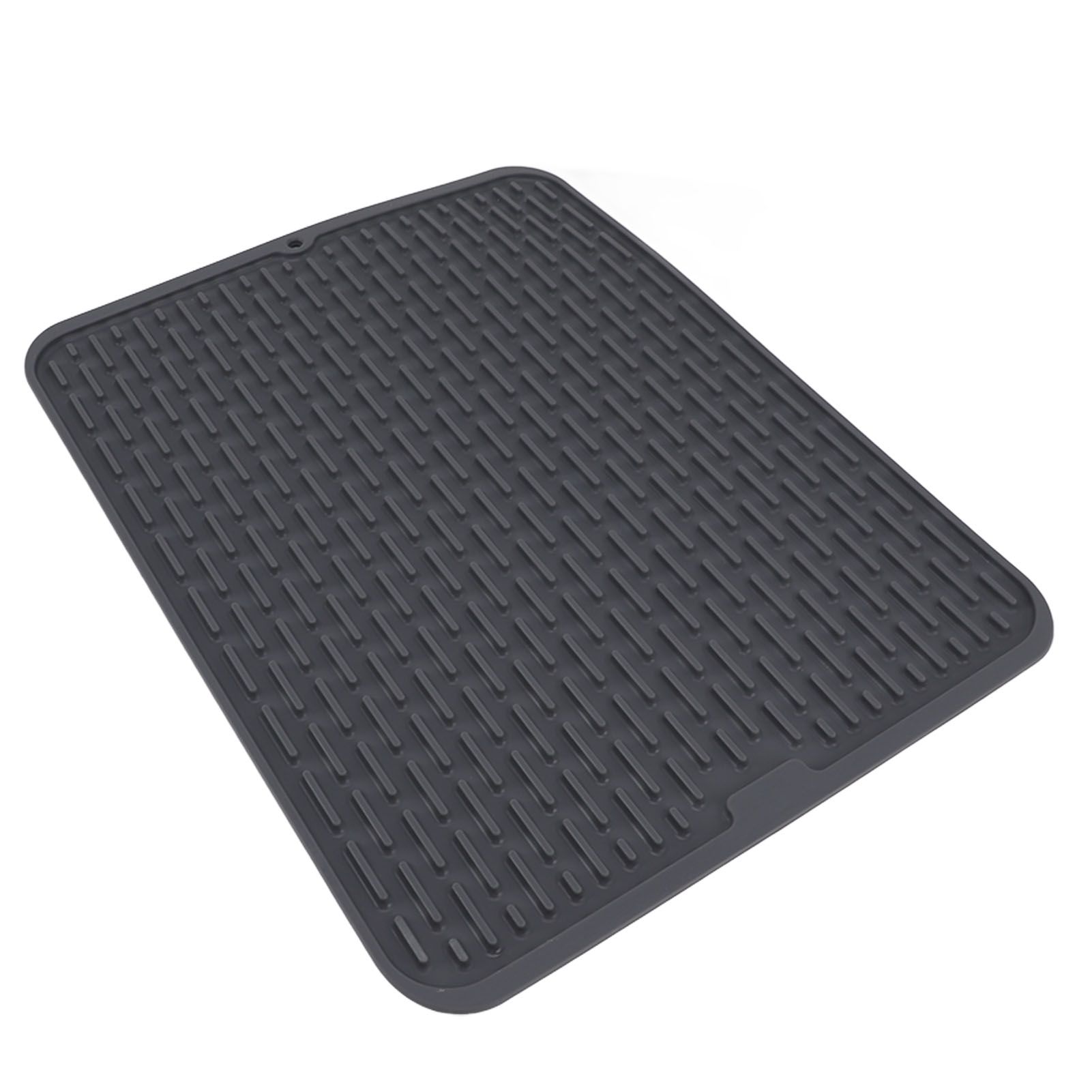 Rectangular Silicone Dish Drying Mat Heat Insulation Anti Slip Dish Drying Mat with Built in Drain Lip for Kitchen Counter Small Size - Image 5