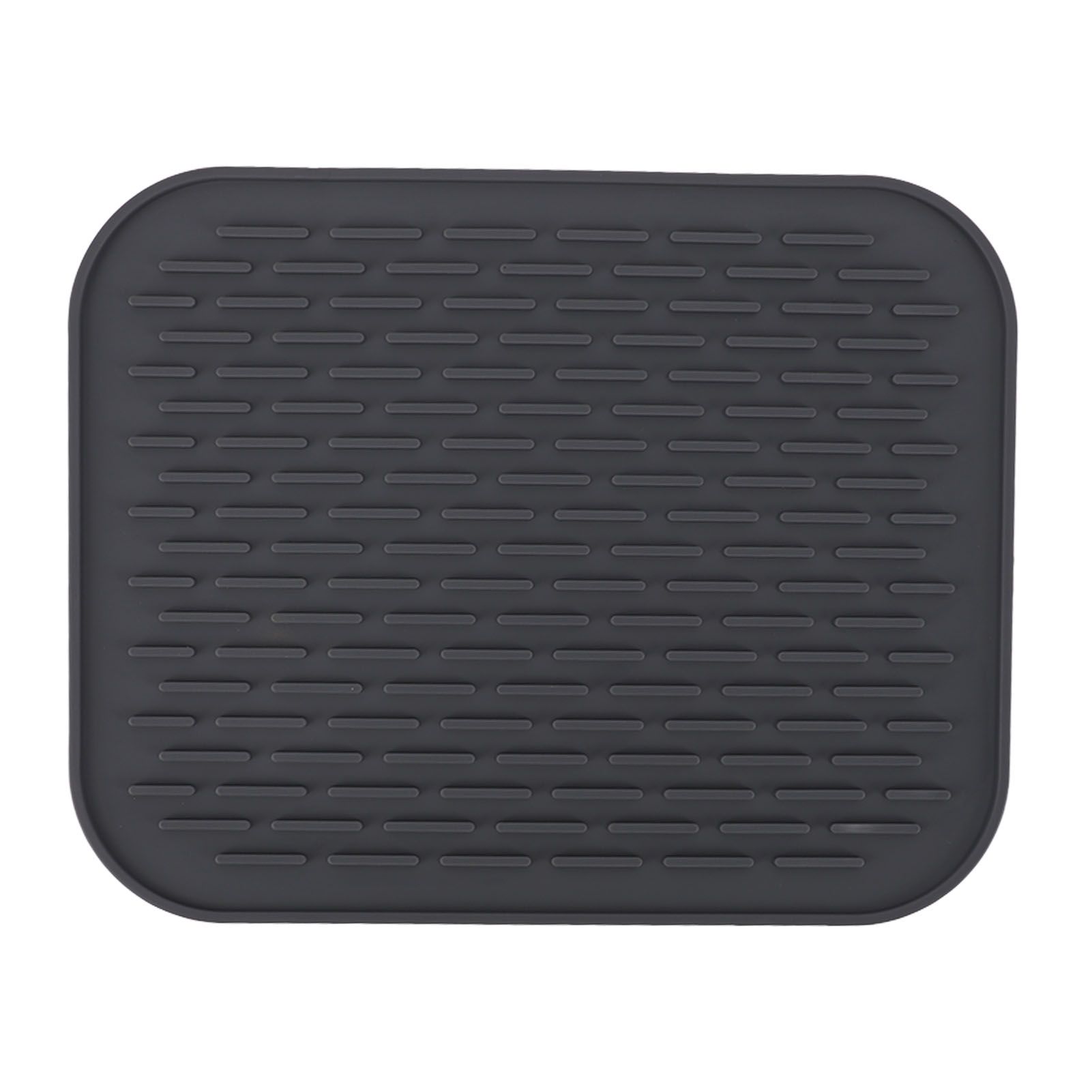 Rectangular Silicone Dish Drying Mat Heat Insulation Anti Slip Dish Drying Mat with Built in Drain Lip for Kitchen Counter Large Size - Image 3