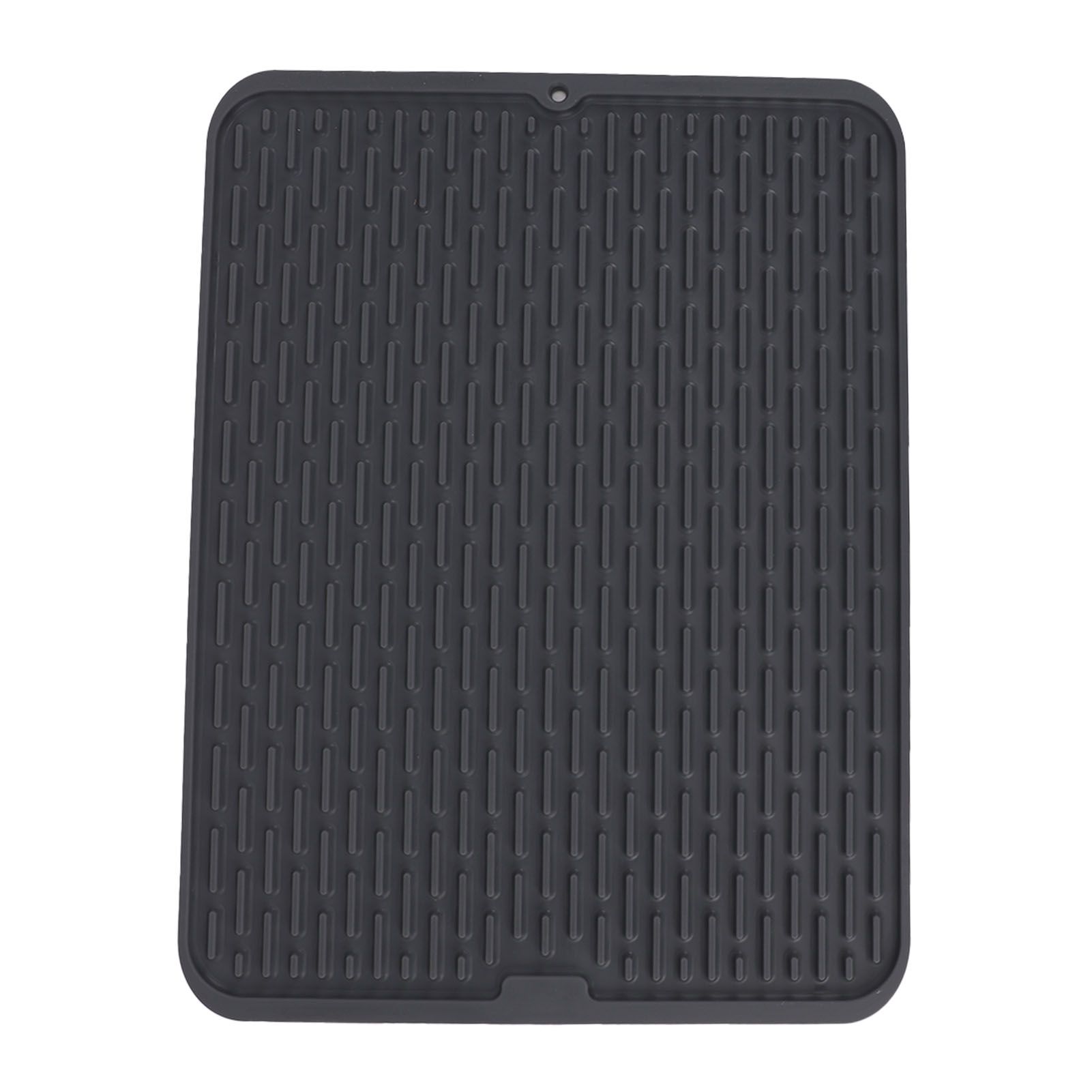 Rectangular Silicone Dish Drying Mat Heat Insulation Anti Slip Dish Drying Mat with Built in Drain Lip for Kitchen Counter Large Size - Image 4