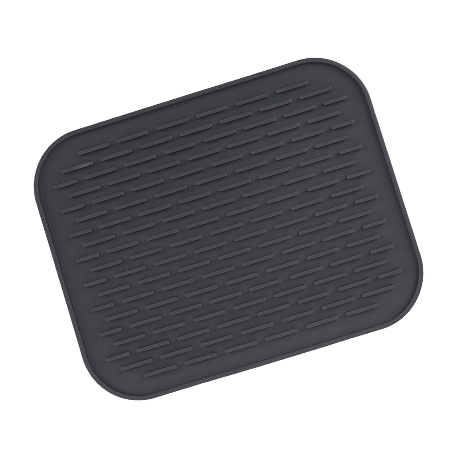 Rectangular Silicone Dish Drying Mat Heat Insulation Anti Slip Dish Drying Mat with Built in Drain Lip for Kitchen Counter Large Size - Image 7
