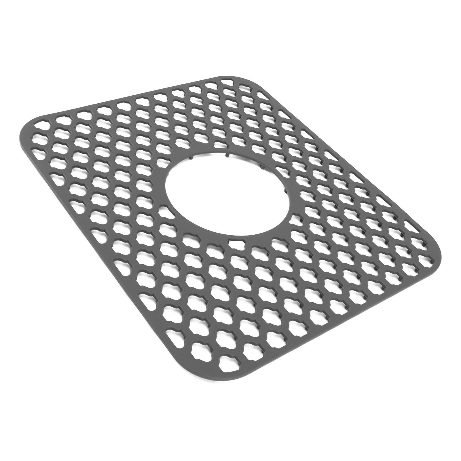 Sink Protector for Kitchen Silicone Non Slip Heat Resistant Mat for Bottom of Center Drain Sink Farmhouse Stainless Steel Porcelain Sink Grey - Image 8