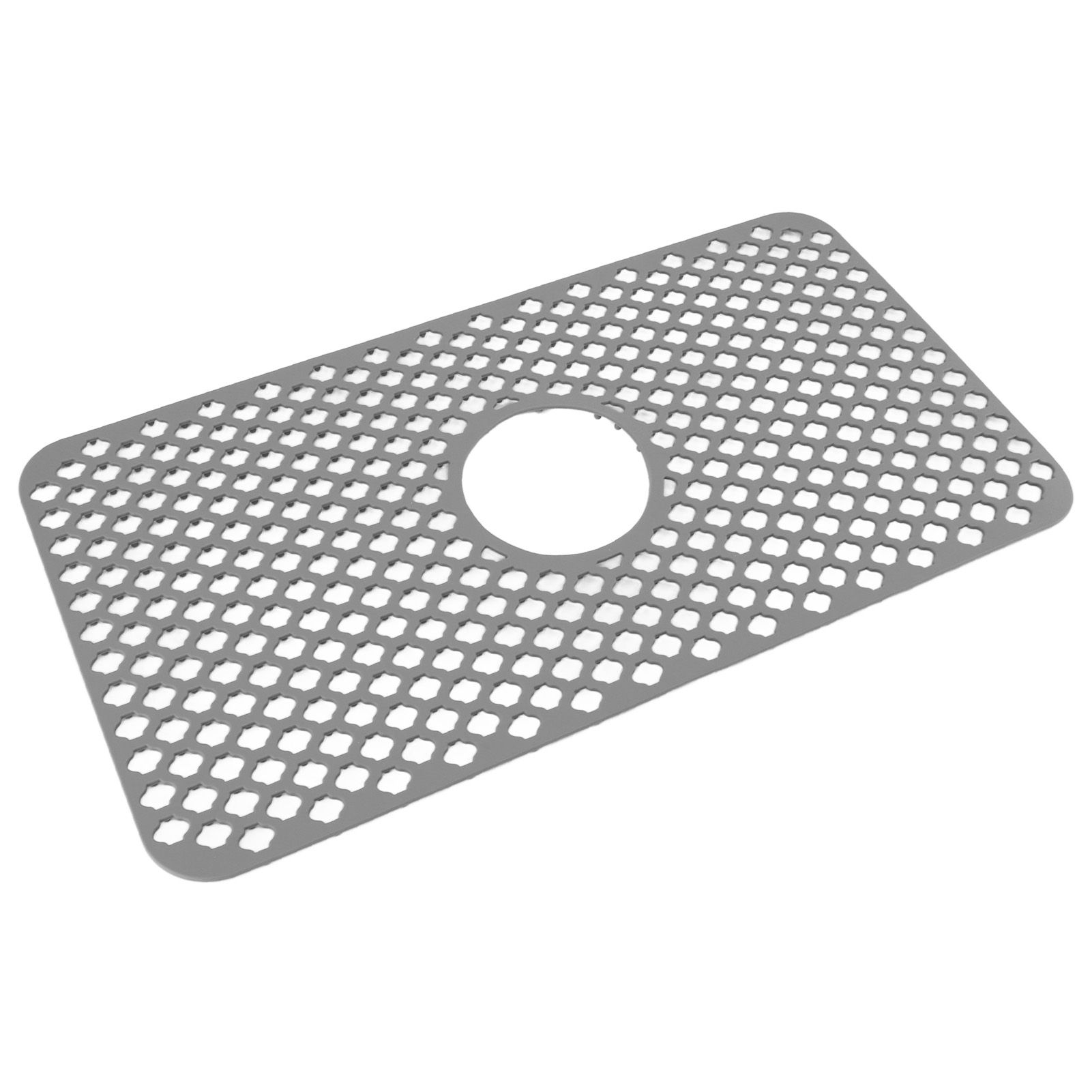 Hollow Insulated Kitchen Sink Mat Non Slip Multi Functional Large Size Silicone Sink Mat Protector Grey - Image 4