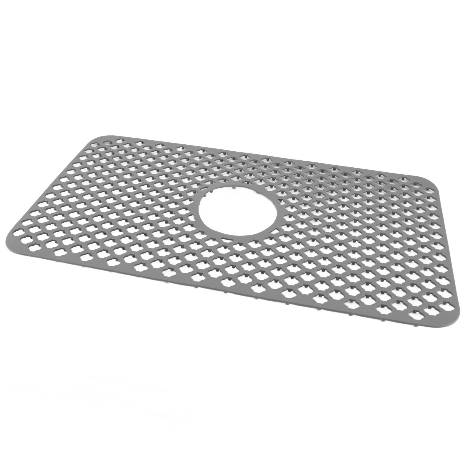 Hollow Insulated Kitchen Sink Mat Non Slip Multi Functional Large Size Silicone Sink Mat Protector Grey - Image 8