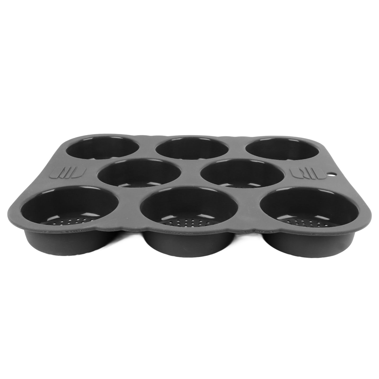 Hamburger Bun Mold Silicone 8 Cavity Easy Release Heat Resistant Hamburger Bread Bakery Pan for Kitchen - Image 3