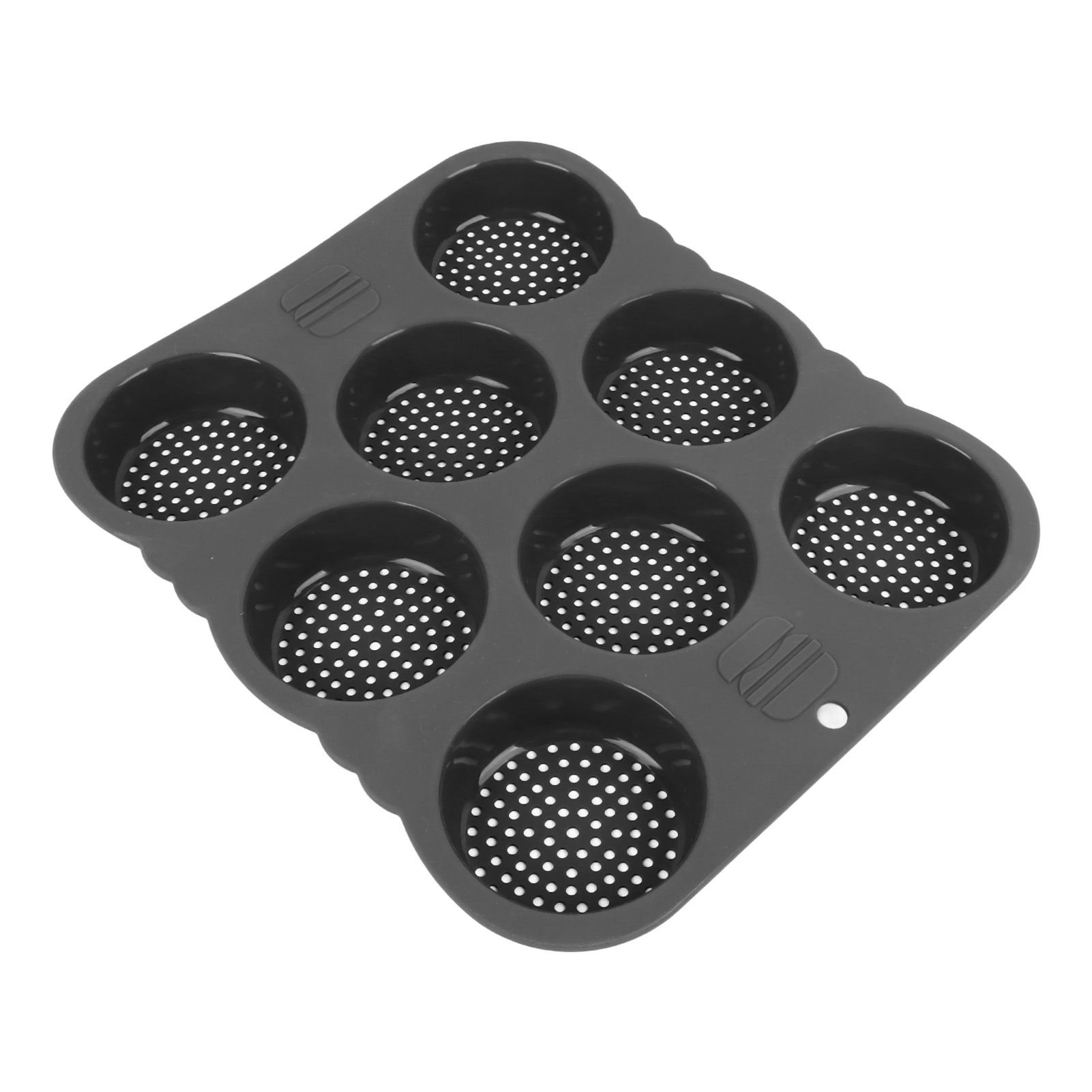 Hamburger Bun Mold Silicone 8 Cavity Easy Release Heat Resistant Hamburger Bread Bakery Pan for Kitchen - Image 6