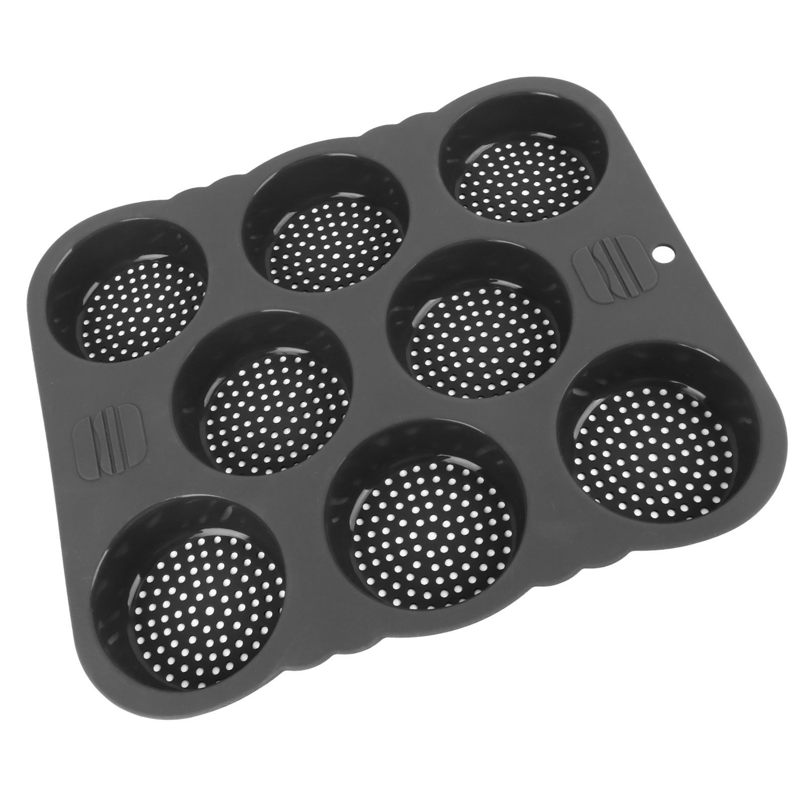 Hamburger Bun Mold Silicone 8 Cavity Easy Release Heat Resistant Hamburger Bread Bakery Pan for Kitchen - Image 7