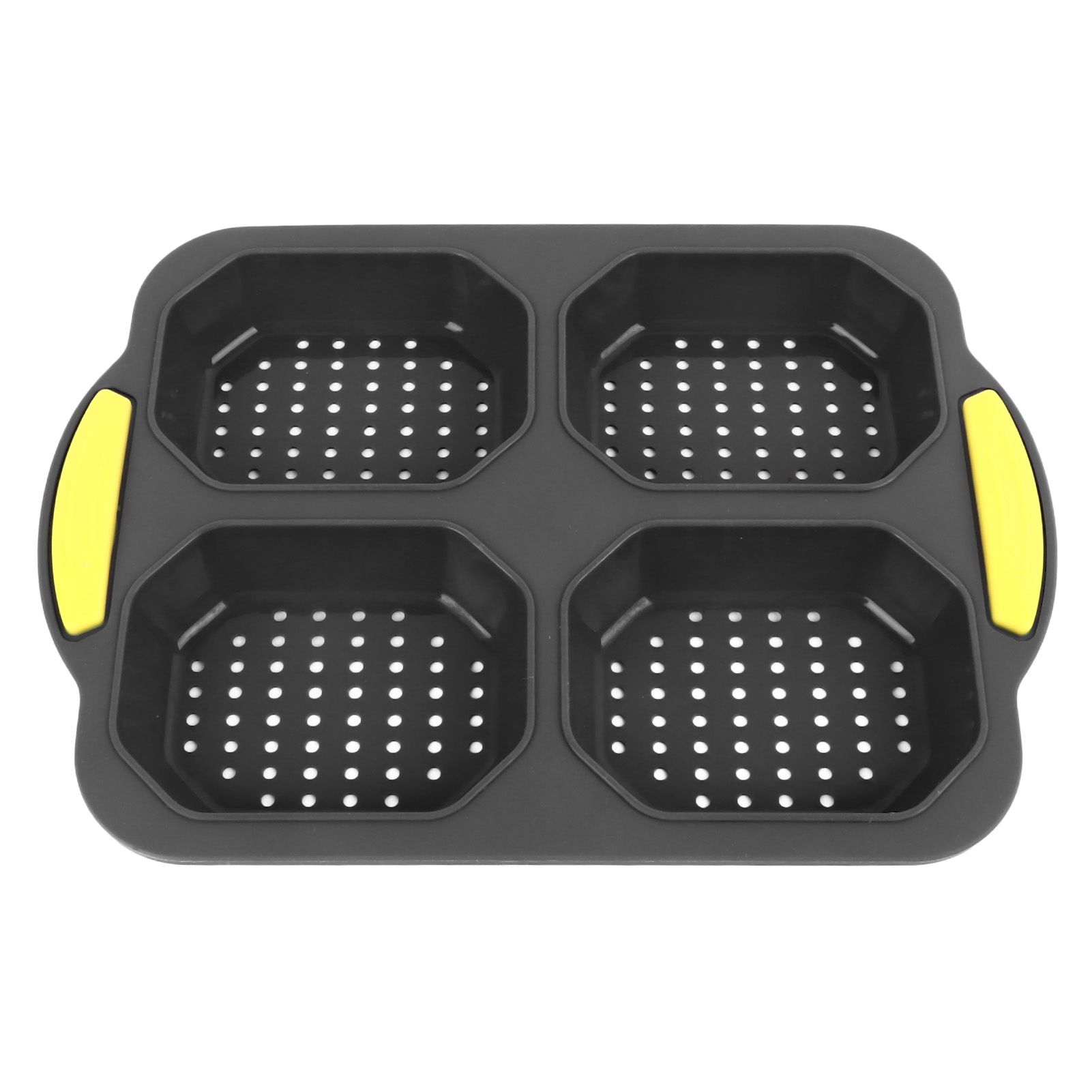 4 Grid Silicone Loaf Pan Baking Pan for Baking French Baguettes Hot Dog Buns Bread Mold Nonstick Dishwasher Safe Heat Resistant - Image 1