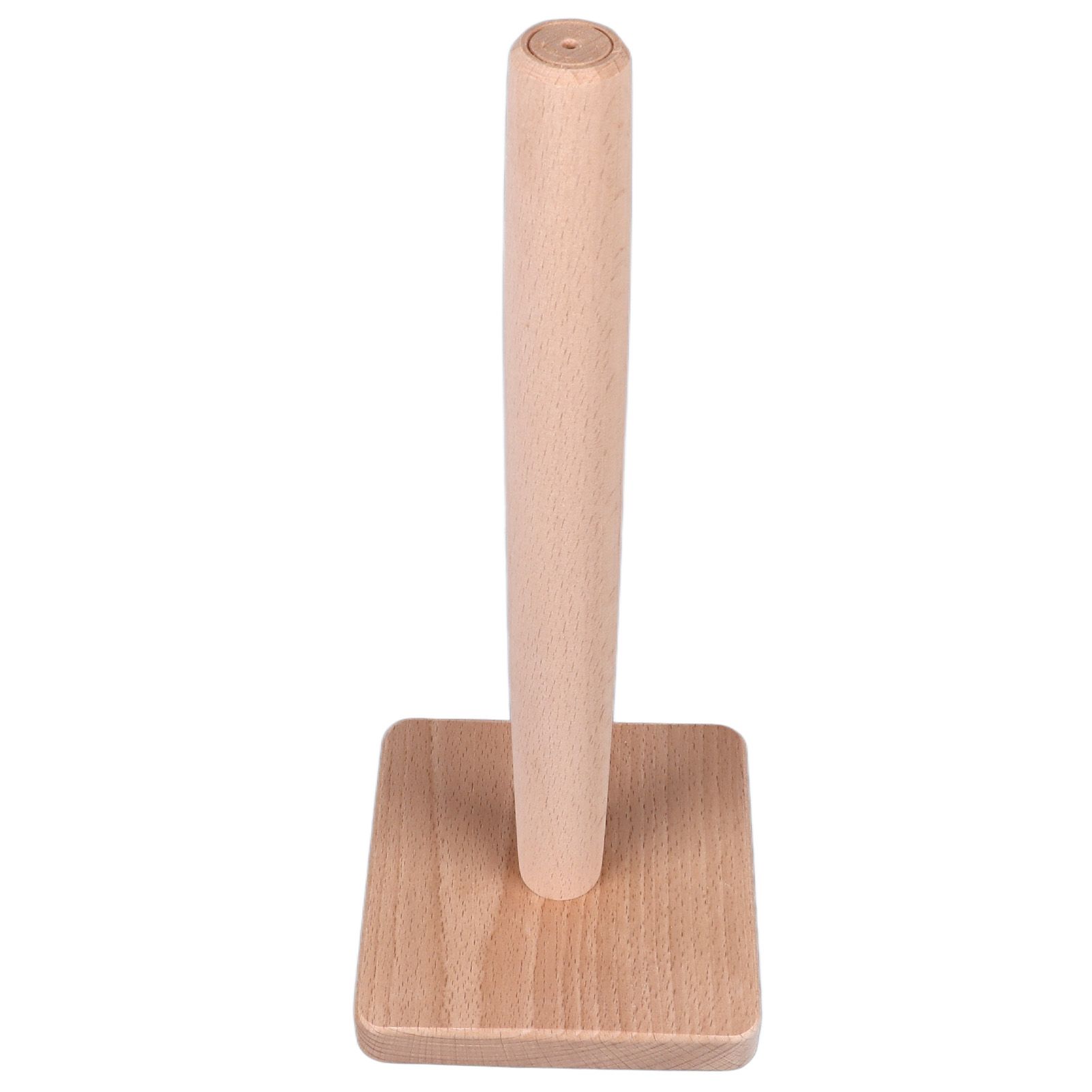 Wooden Paper Towel Holder Countertop Farmhouse Standing Paper Towel Organizer Roll Dispenser with Non Slip Base for Kitchen Living Room - Image 5