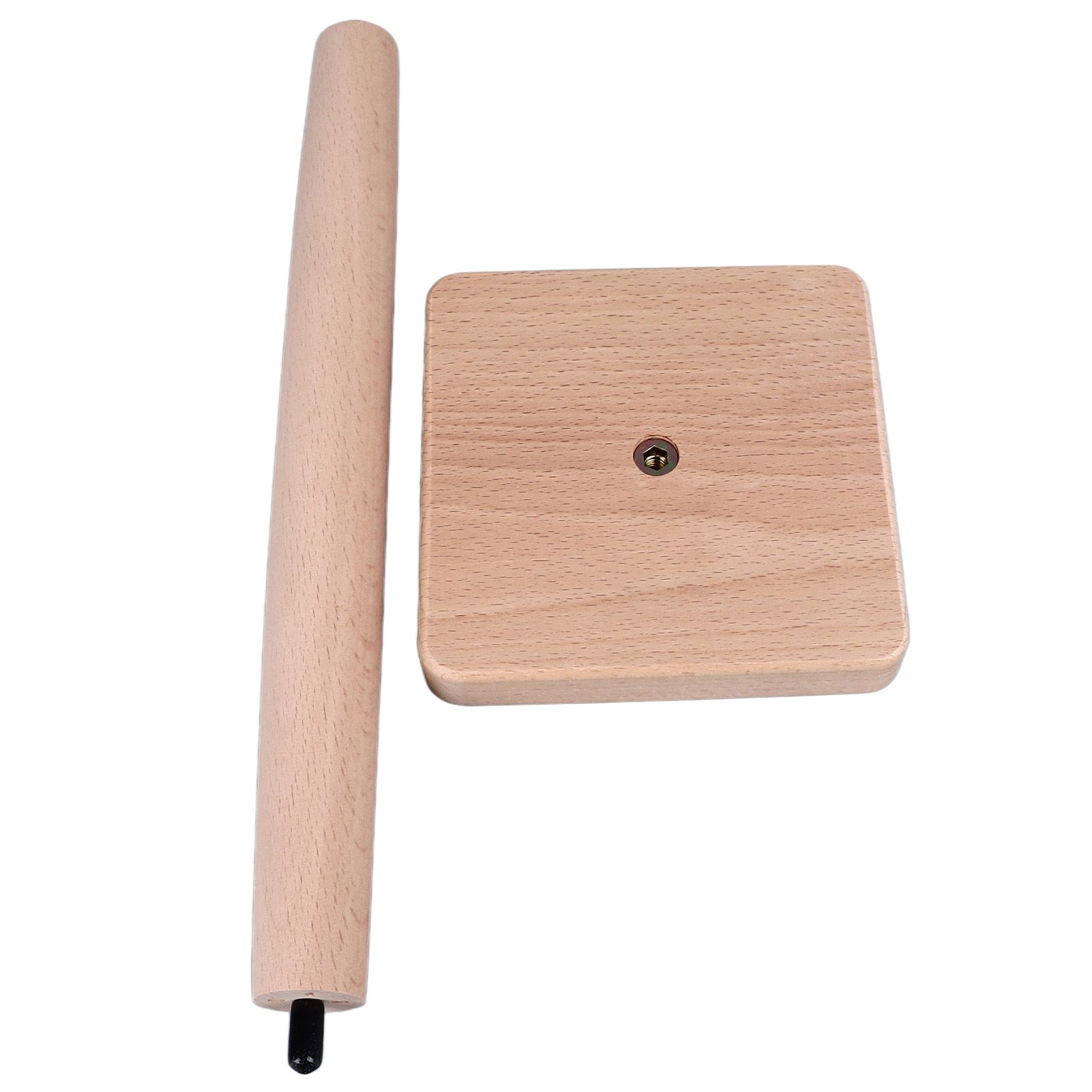 Wooden Paper Towel Holder Countertop Farmhouse Standing Paper Towel Organizer Roll Dispenser with Non Slip Base for Kitchen Living Room - Image 6