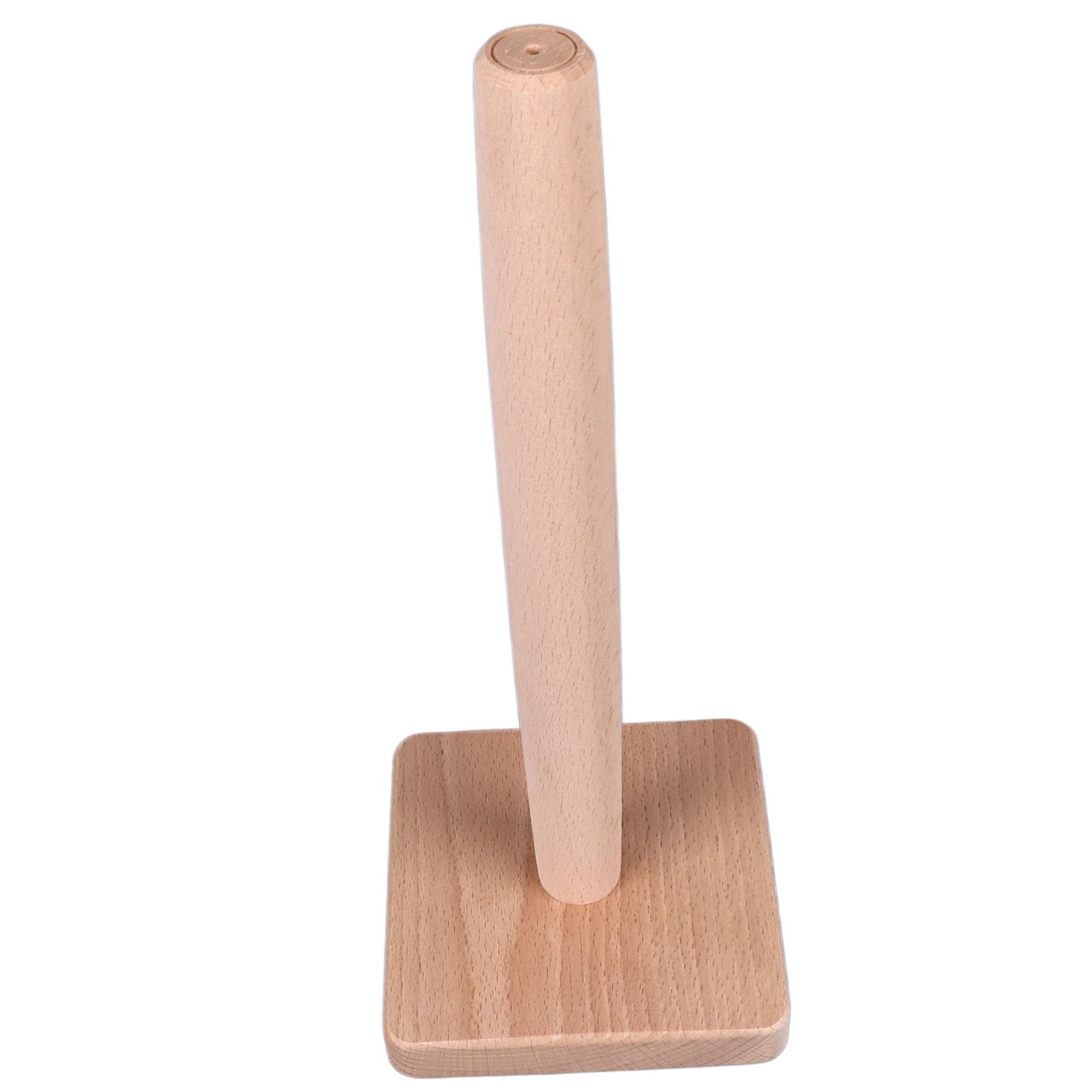 Wooden Paper Towel Holder Countertop Farmhouse Standing Paper Towel Organizer Roll Dispenser with Non Slip Base for Kitchen Living Room - Image 7
