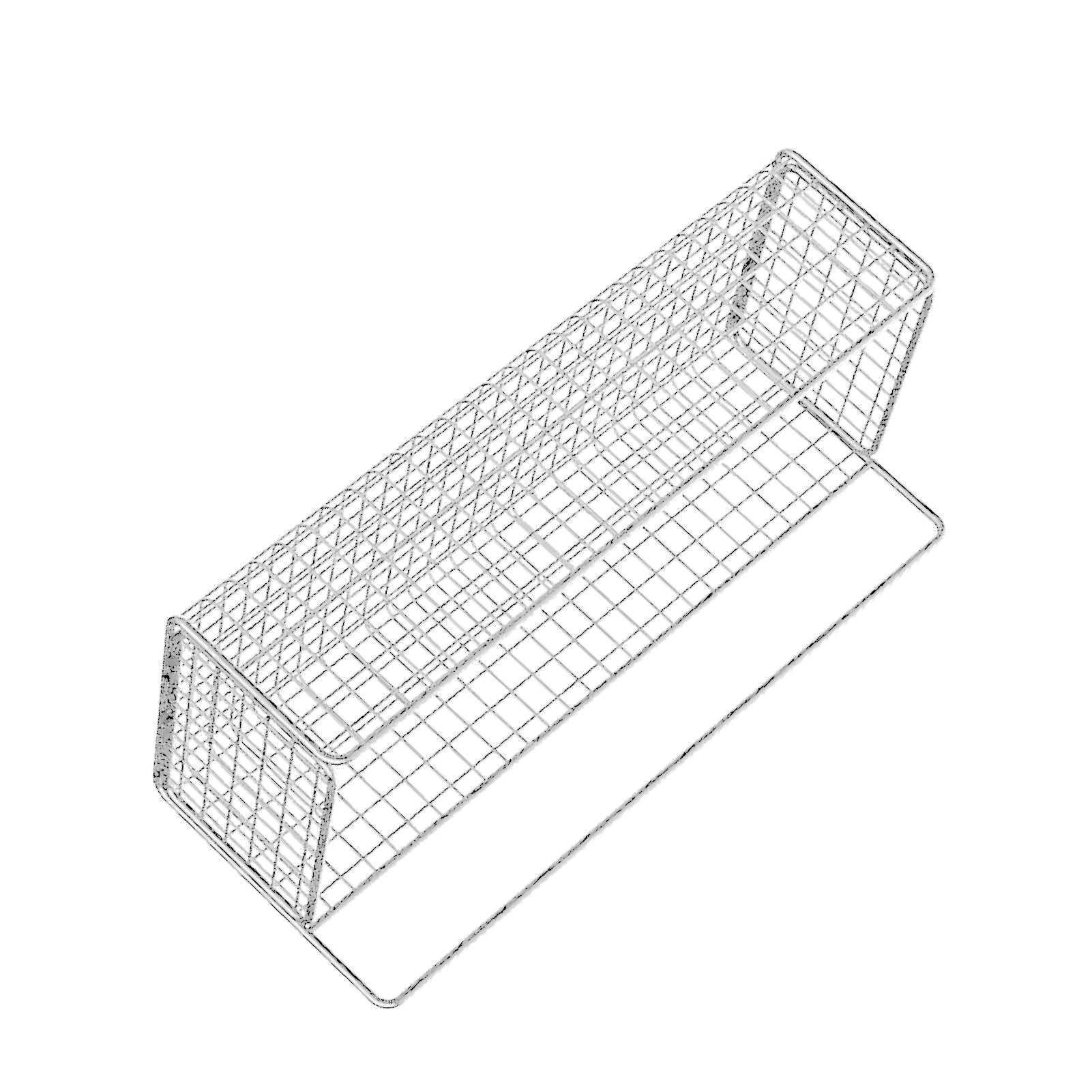 Kitchen Hanging Storage Rack Wall Mounted Storage Basket Punch Free Hanging Wall Organizer Baskets for Dormitory Bedroom White - Image 3
