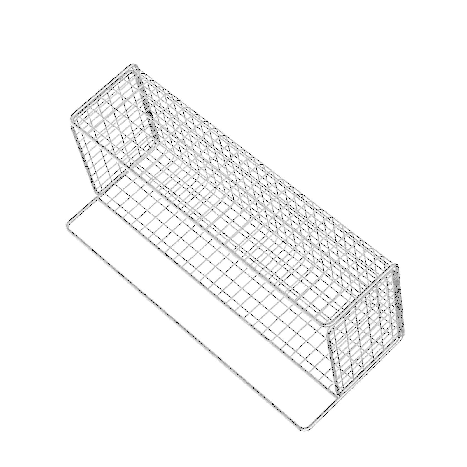 Kitchen Hanging Storage Rack Wall Mounted Storage Basket Punch Free Hanging Wall Organizer Baskets for Dormitory Bedroom White - Image 4