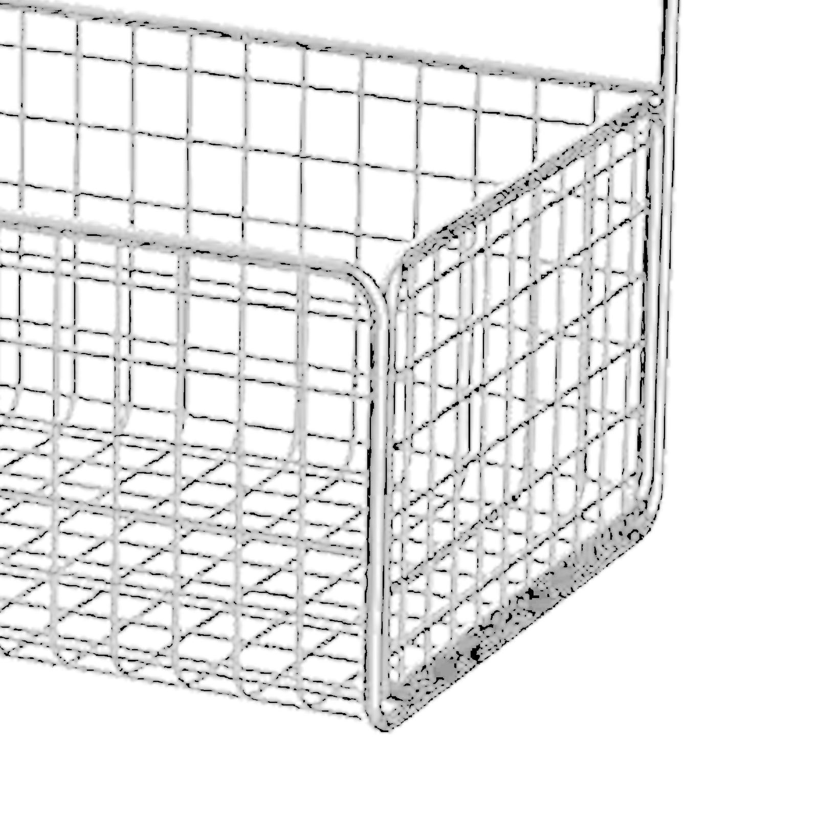 Kitchen Hanging Storage Rack Wall Mounted Storage Basket Punch Free Hanging Wall Organizer Baskets for Dormitory Bedroom White - Image 8
