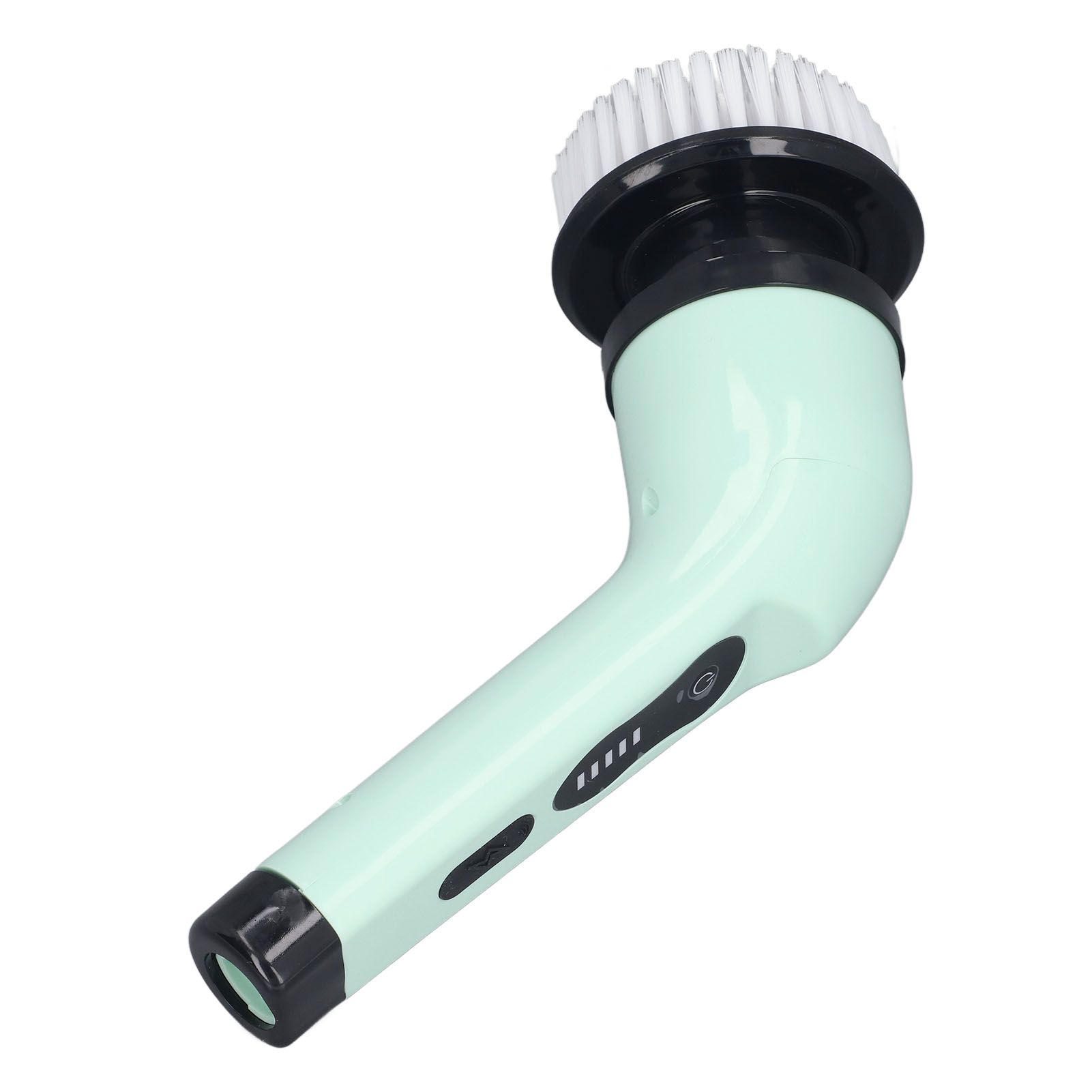 Electric Handheld Brush Adjustable Extension Handle Powerful Highly Efficient Labor Saving Electric Spin Scrubber for Bathroom Kitchen 6 Heads Green - Image 4