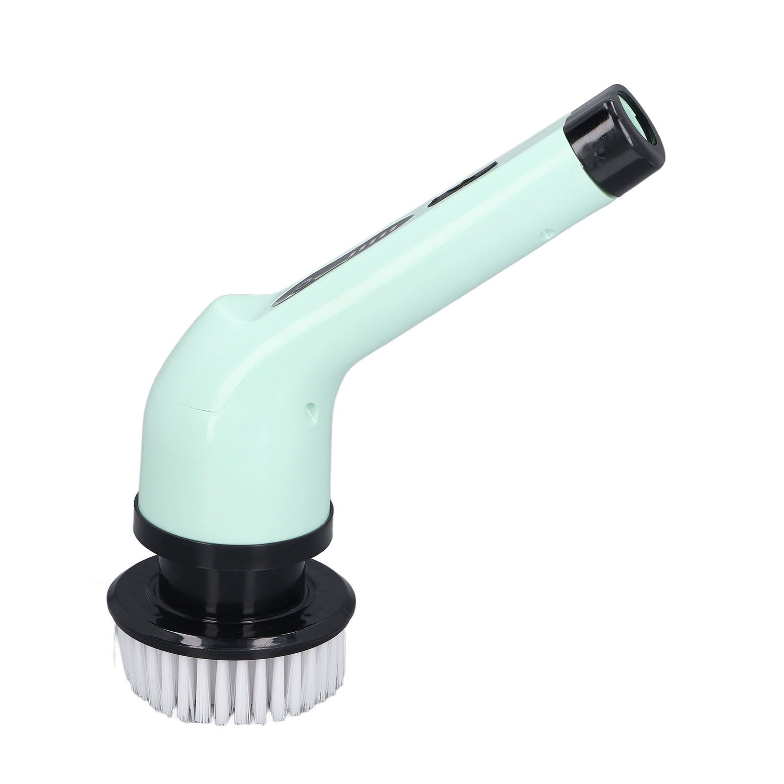 Electric Handheld Brush Adjustable Extension Handle Powerful Highly Efficient Labor Saving Electric Spin Scrubber for Bathroom Kitchen 9 Heads Green - Image 3