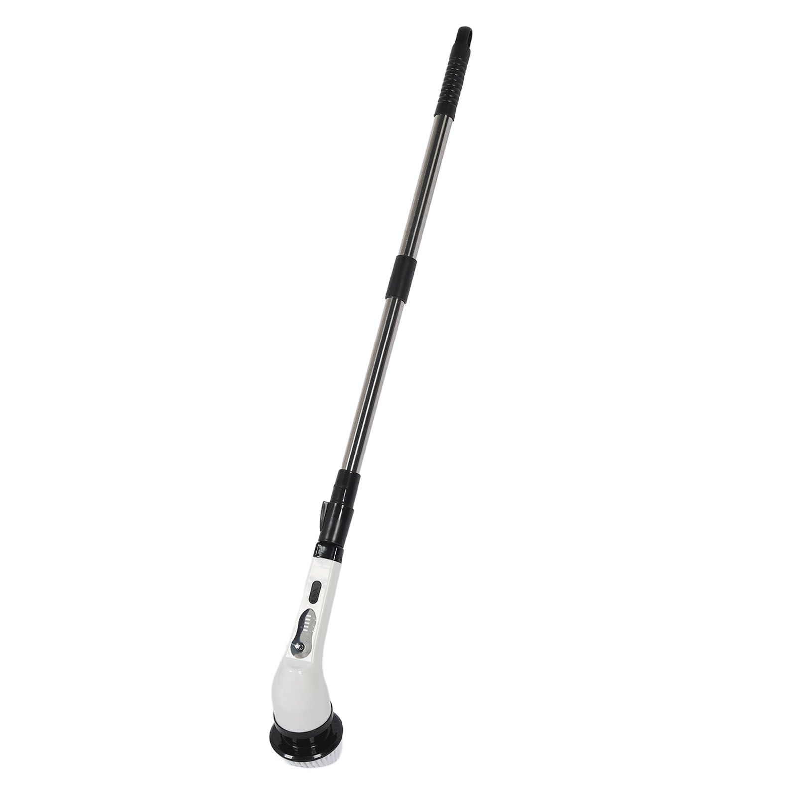 Electric Handheld Brush Adjustable Extension Handle Powerful Highly Efficient Labor Saving Electric Spin Scrubber for Bathroom Kitchen 9 Heads White - Image 5