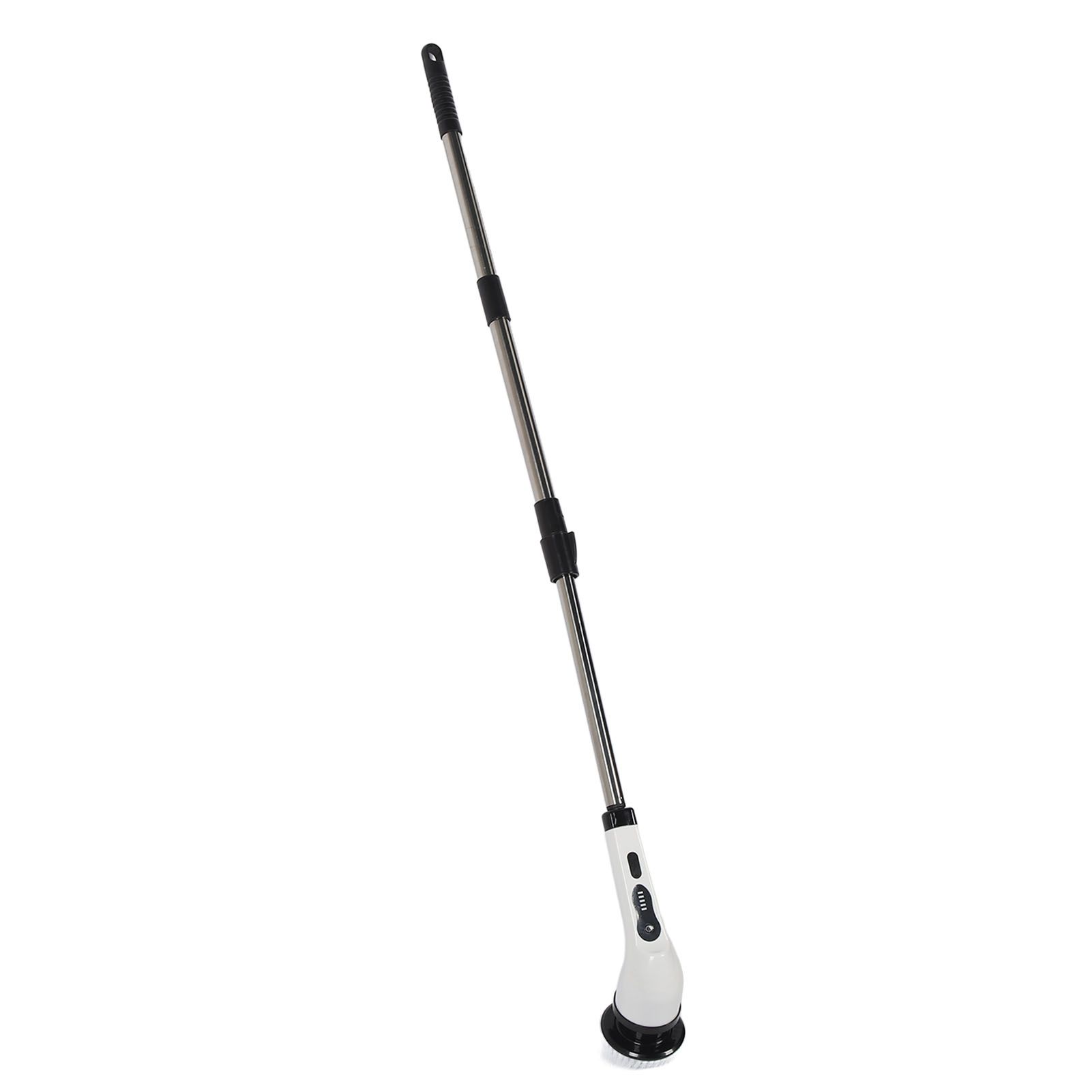 Electric Handheld Brush Adjustable Extension Handle Powerful Highly Efficient Labor Saving Electric Spin Scrubber for Bathroom Kitchen 9 Heads White - Image 6