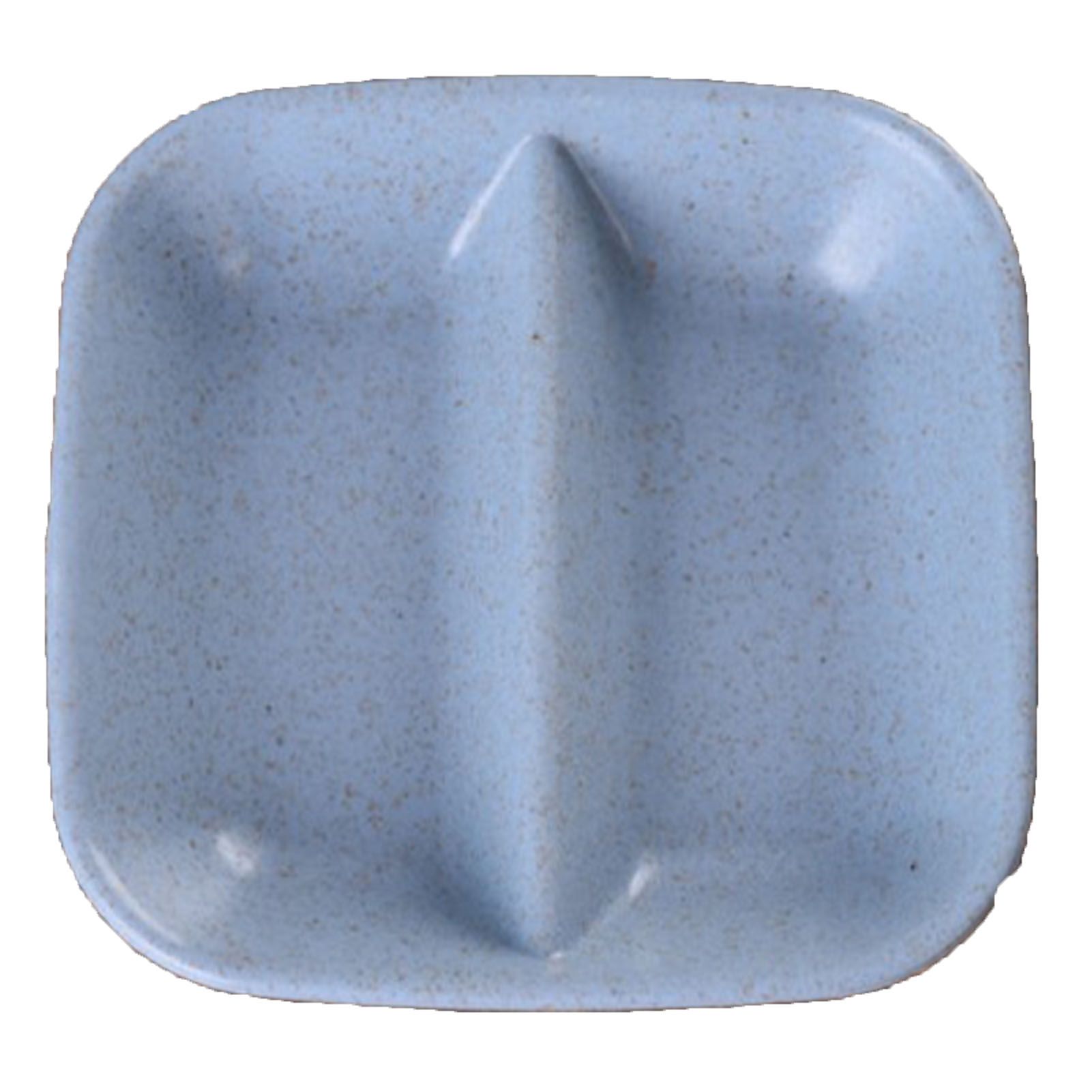 Dipping Bowl Wheat Straw Divided Compact Practical Dip Sauce Dish for Home Kitchen Blue - Image 1