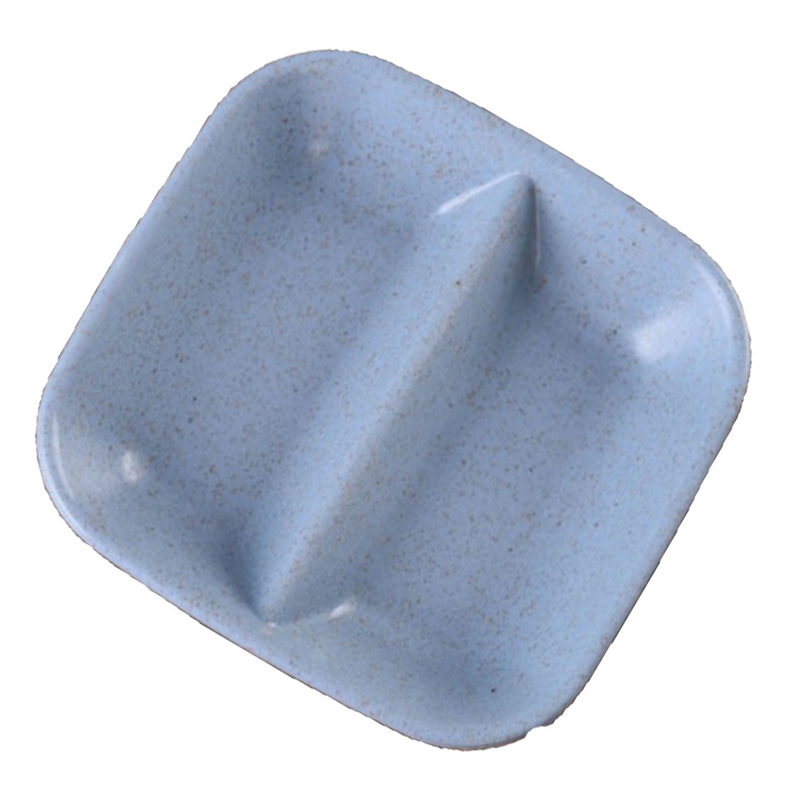 Dipping Bowl Wheat Straw Divided Compact Practical Dip Sauce Dish for Home Kitchen Blue - Image 3