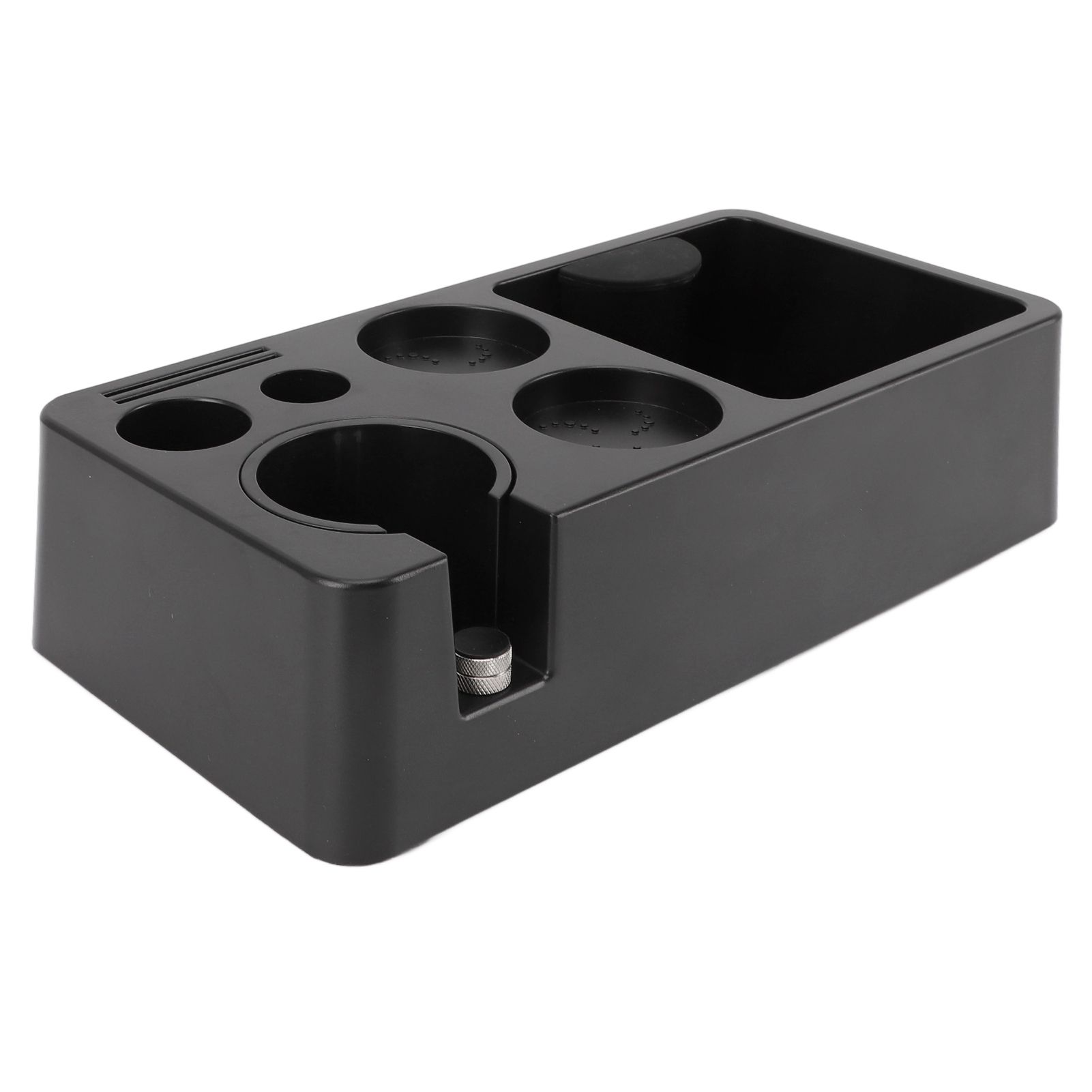 Coffee Tamping Station ABS Modern Multifunctional Coffee Filter Tamper Holder Portafilter Stand for Home Kitchen Cafe Bar Black - Image 1