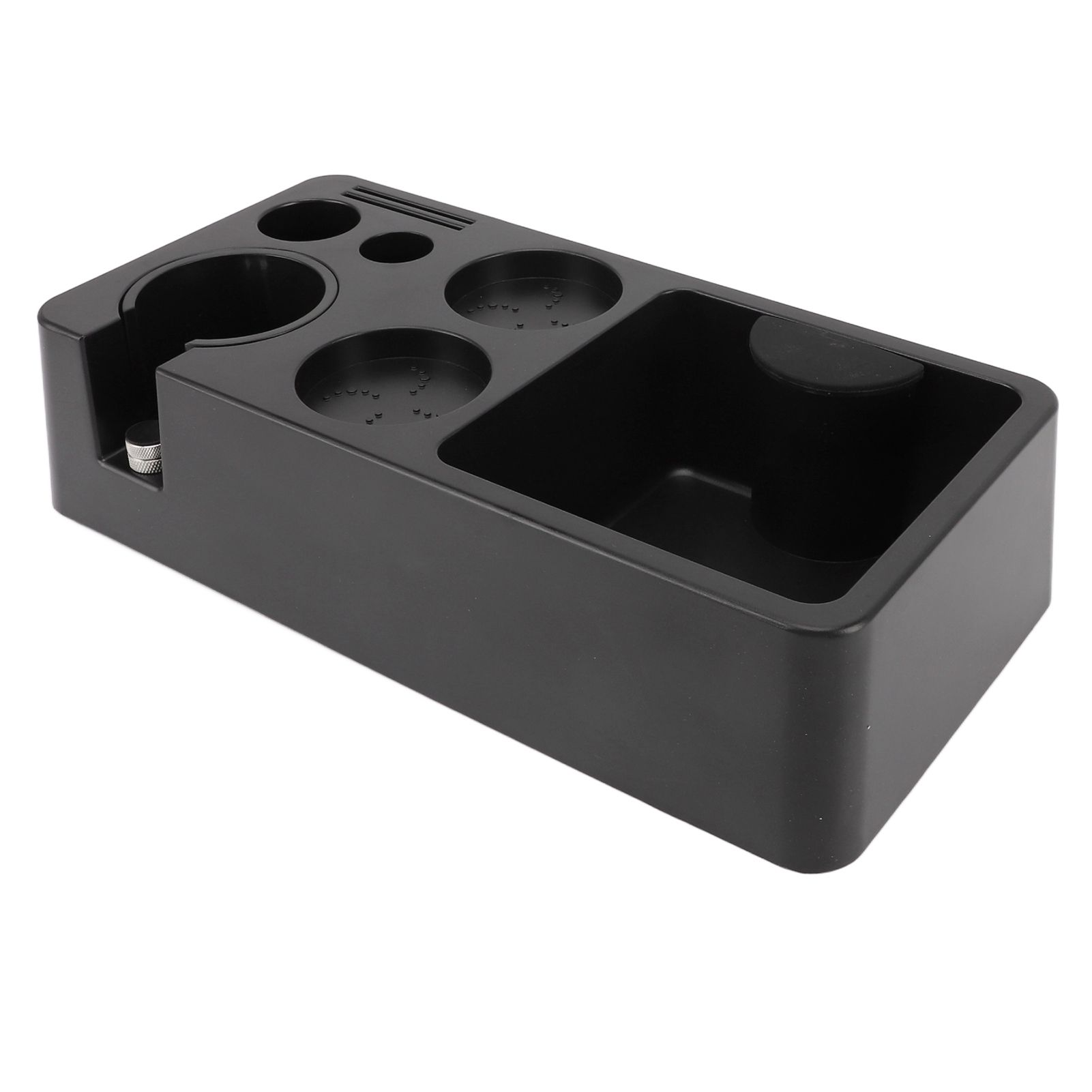 Coffee Tamping Station ABS Modern Multifunctional Coffee Filter Tamper Holder Portafilter Stand for Home Kitchen Cafe Bar Black - Image 2