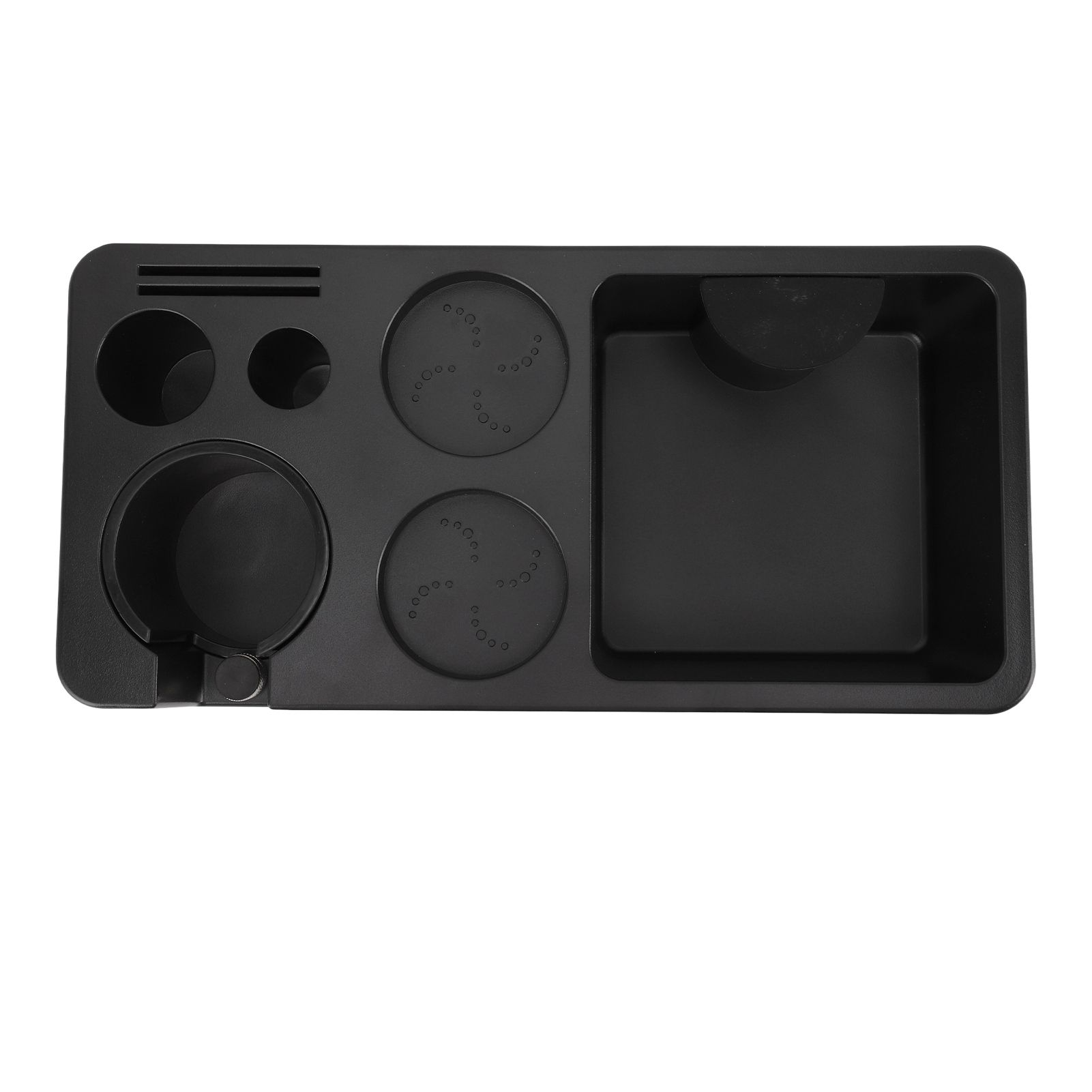 Coffee Tamping Station ABS Modern Multifunctional Coffee Filter Tamper Holder Portafilter Stand for Home Kitchen Cafe Bar Black - Image 4