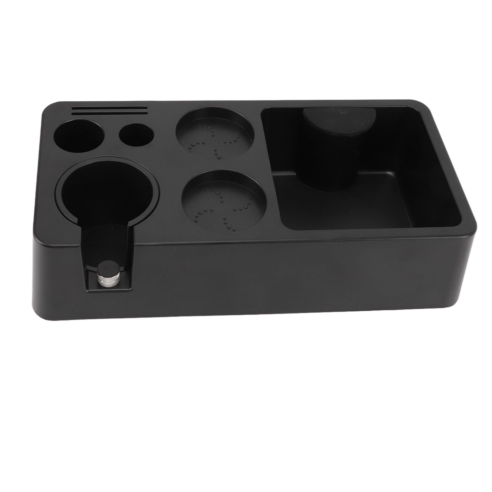 Coffee Tamping Station ABS Modern Multifunctional Coffee Filter Tamper Holder Portafilter Stand for Home Kitchen Cafe Bar Black - Image 5