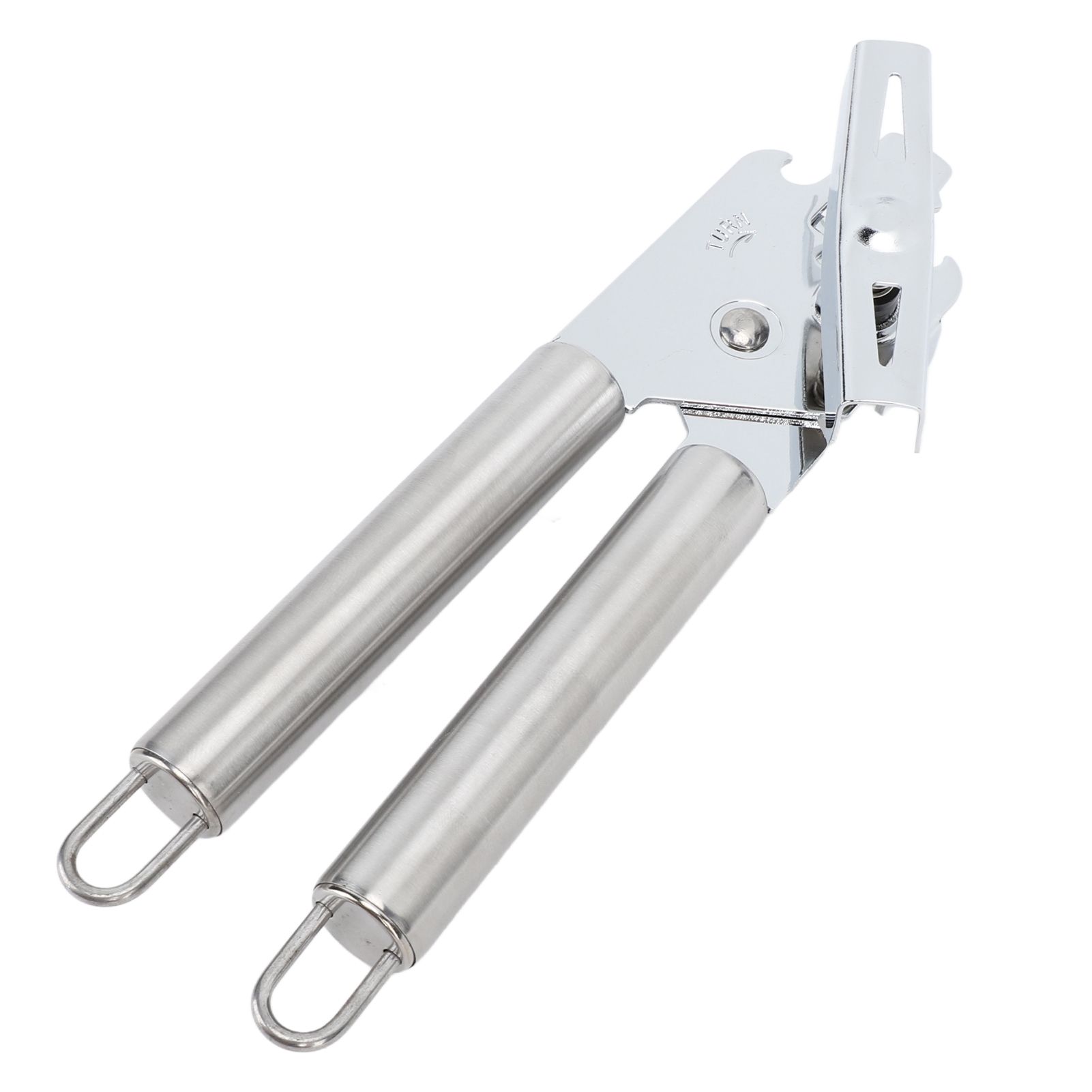 Manual Can Opener Handheld Stainless Steel Effortless Operation Multifunctional Can Bottle Opener for Home Kitchen Stainless Steel Handle - Image 2
