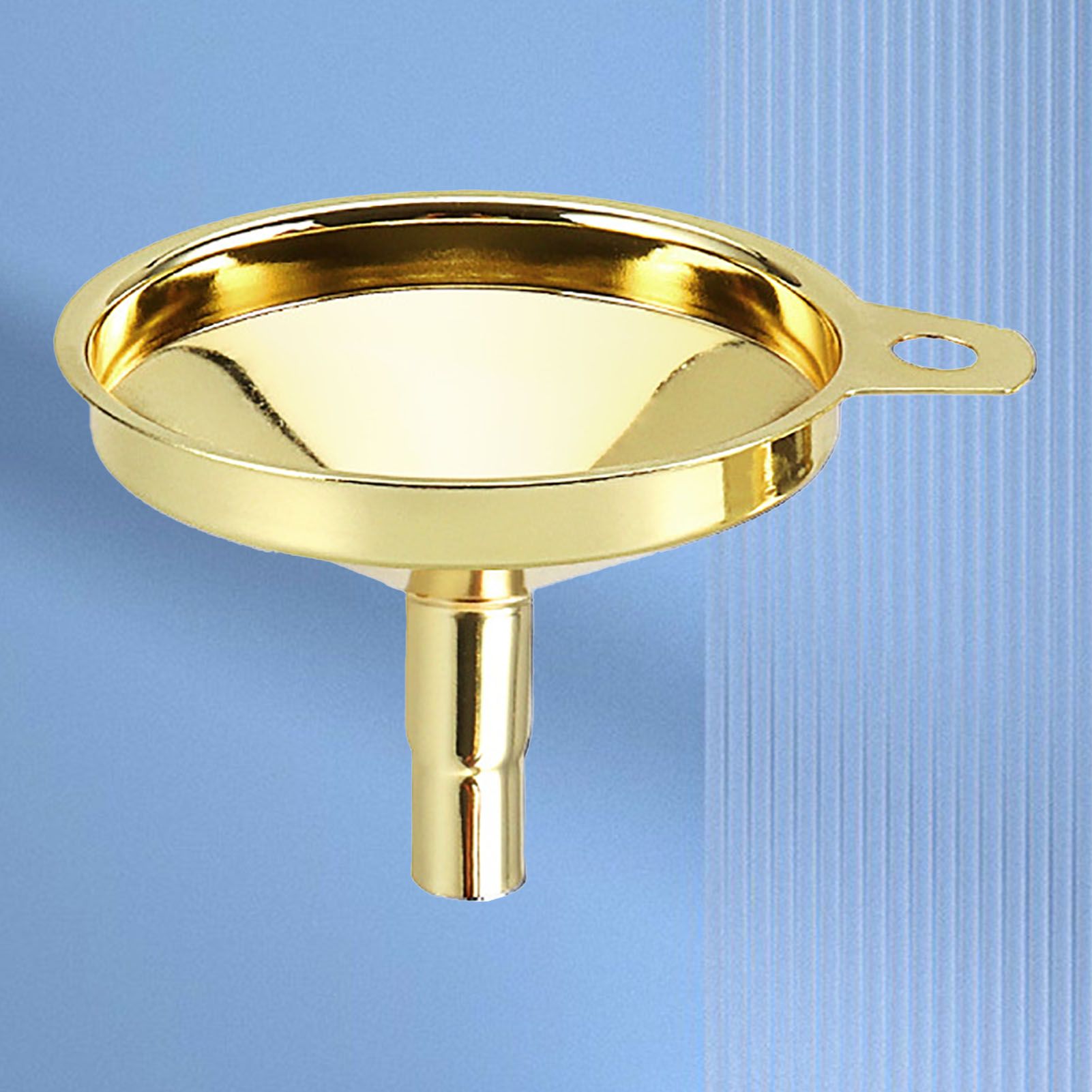 Kitchen Funnel 304 Stainless Steel Gold Plated Taper Mirror Polishing Oil Wine Funnel - Image 5