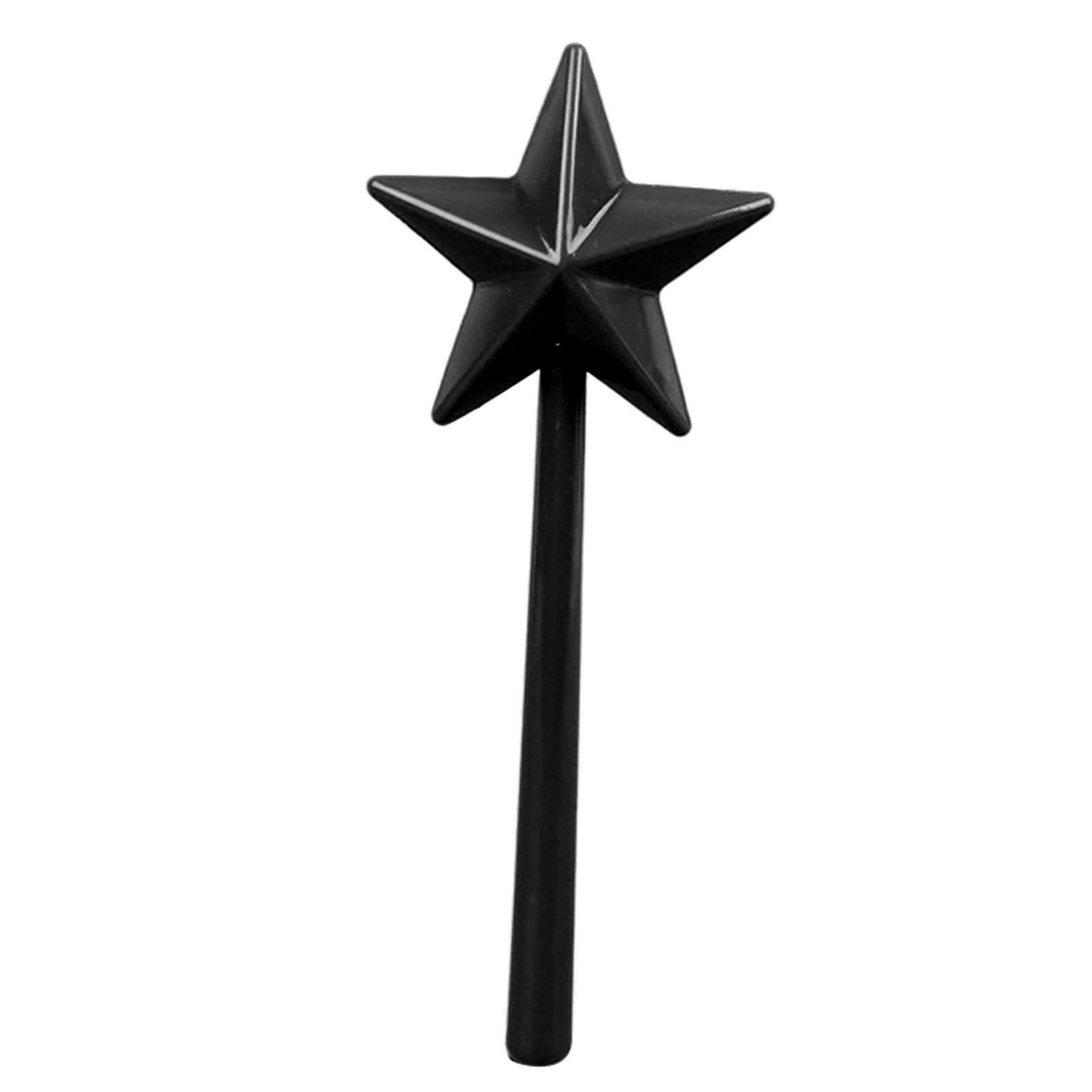 Salt and Pepper Shaker Wand ABS 3 Holes Refillable Spice Tool Seasoning Shaker Wand for Halloween Christmas Kitchen Accessories Black - Image 1