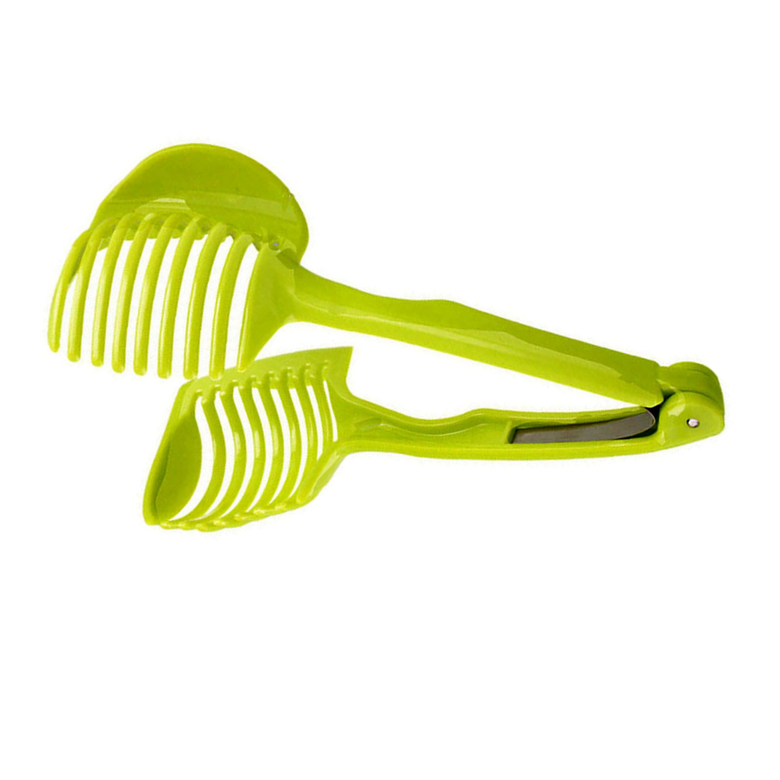 Tomato Slicing Holder ABS Multipurpose Handheld Round Fruit Tong Onion Holder Kitchen Cutting Aid Gadgets Tool for Lemon Egg Vegetables - Image 3