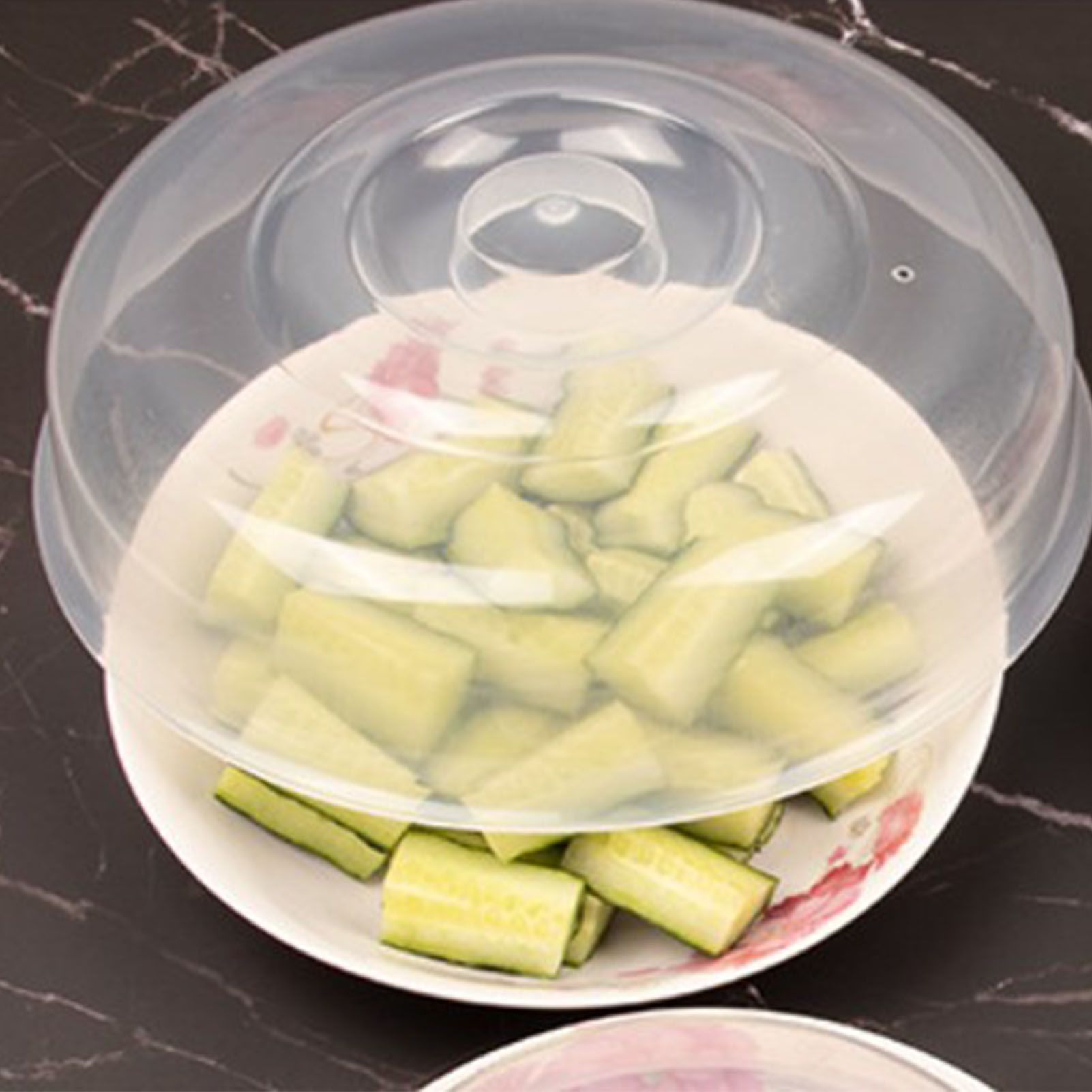 Microwave Safe Cover Dish Lid Plate Lid for Heating Food Heat Resistant Vegetable Cover Hot Food Cover L Size - Image 6