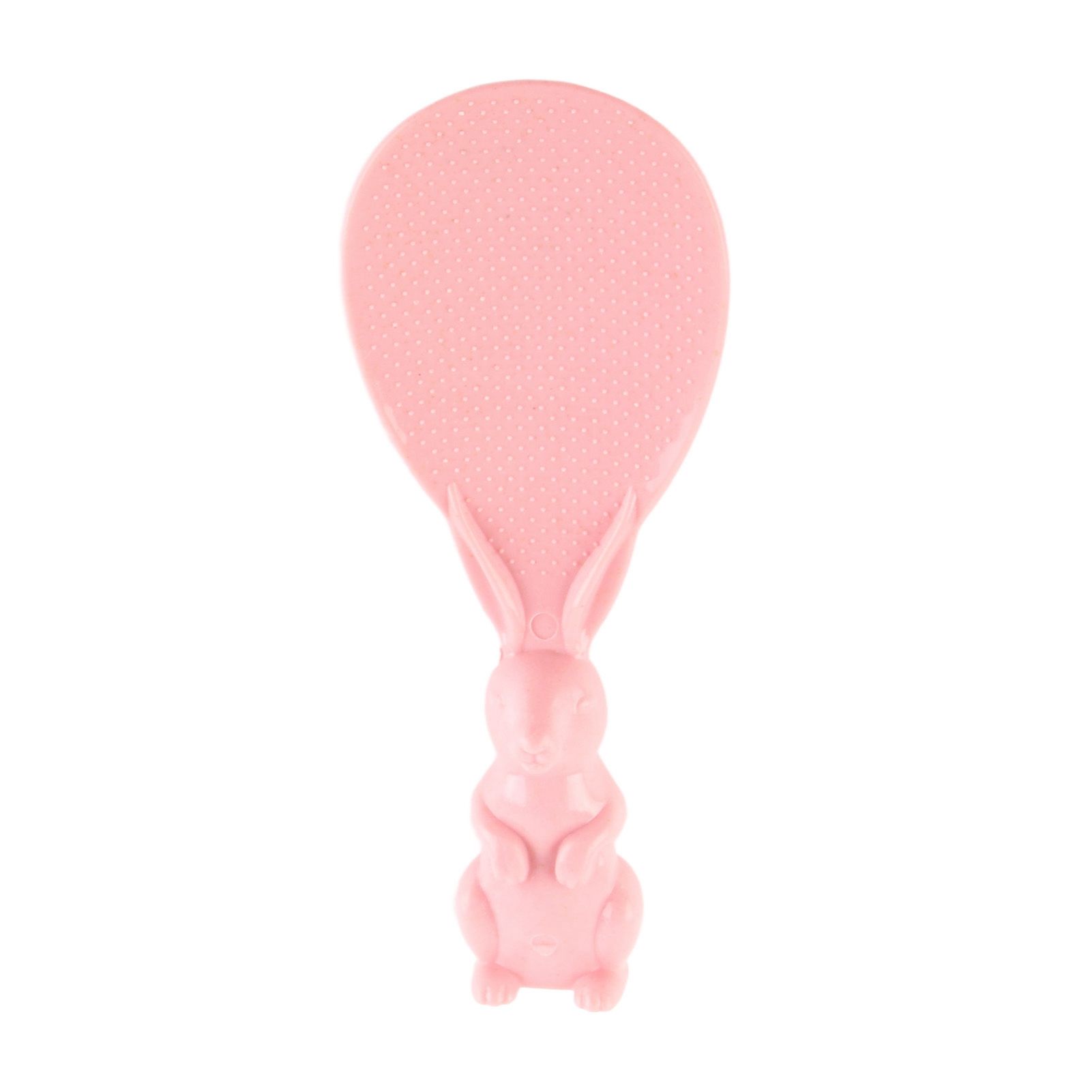 Bunny Shape Standable Rice Scooper Nonstick Rabbit Rice Paddle Rice Spoon Stand Up Serving Rice Shovel Pink - Image 1