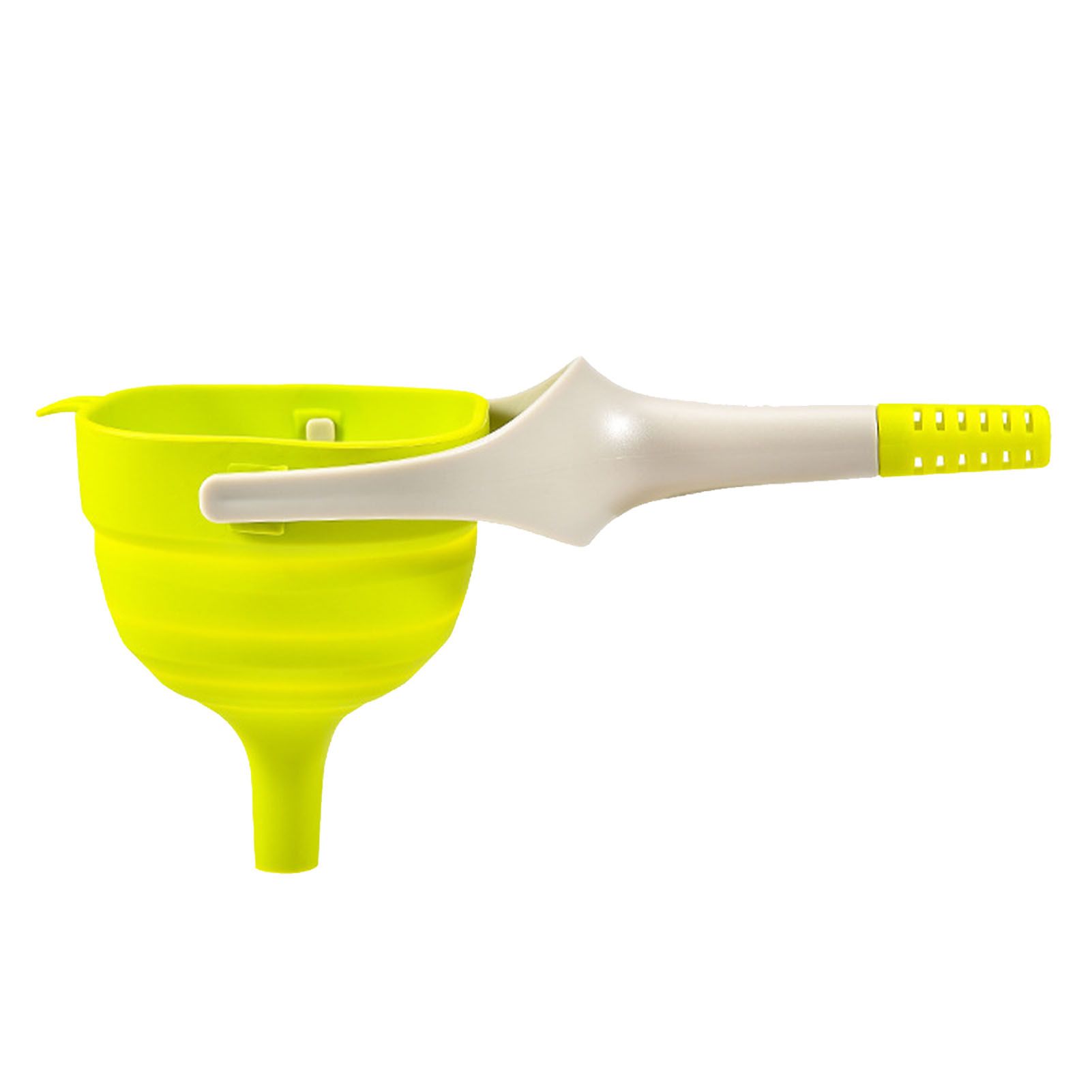 Kitchen Funnel Foldable Silicone Funnel Dispenser 4.1in Wide Mouth Handheld Funnel for Oil Wine - Image 1