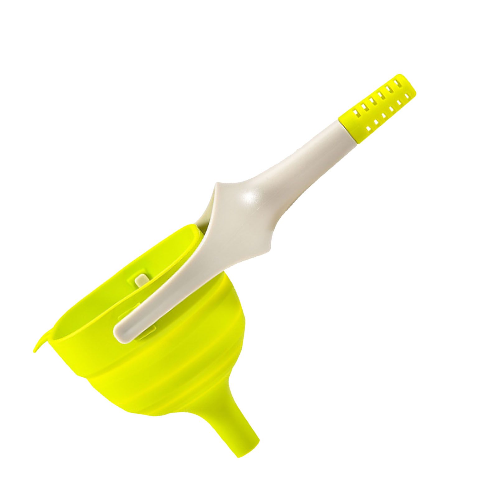 Kitchen Funnel Foldable Silicone Funnel Dispenser 4.1in Wide Mouth Handheld Funnel for Oil Wine - Image 3