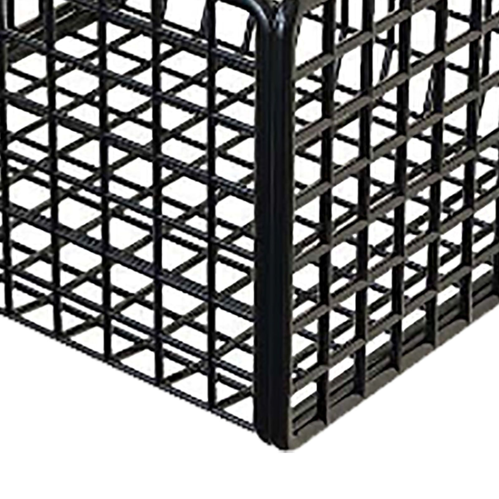 Wall Mounted Storage Basket No Drilling Adhesive Metal Wire Hanging Basket for Kitchen Food Pantry Bathroom Organization Black - Image 7