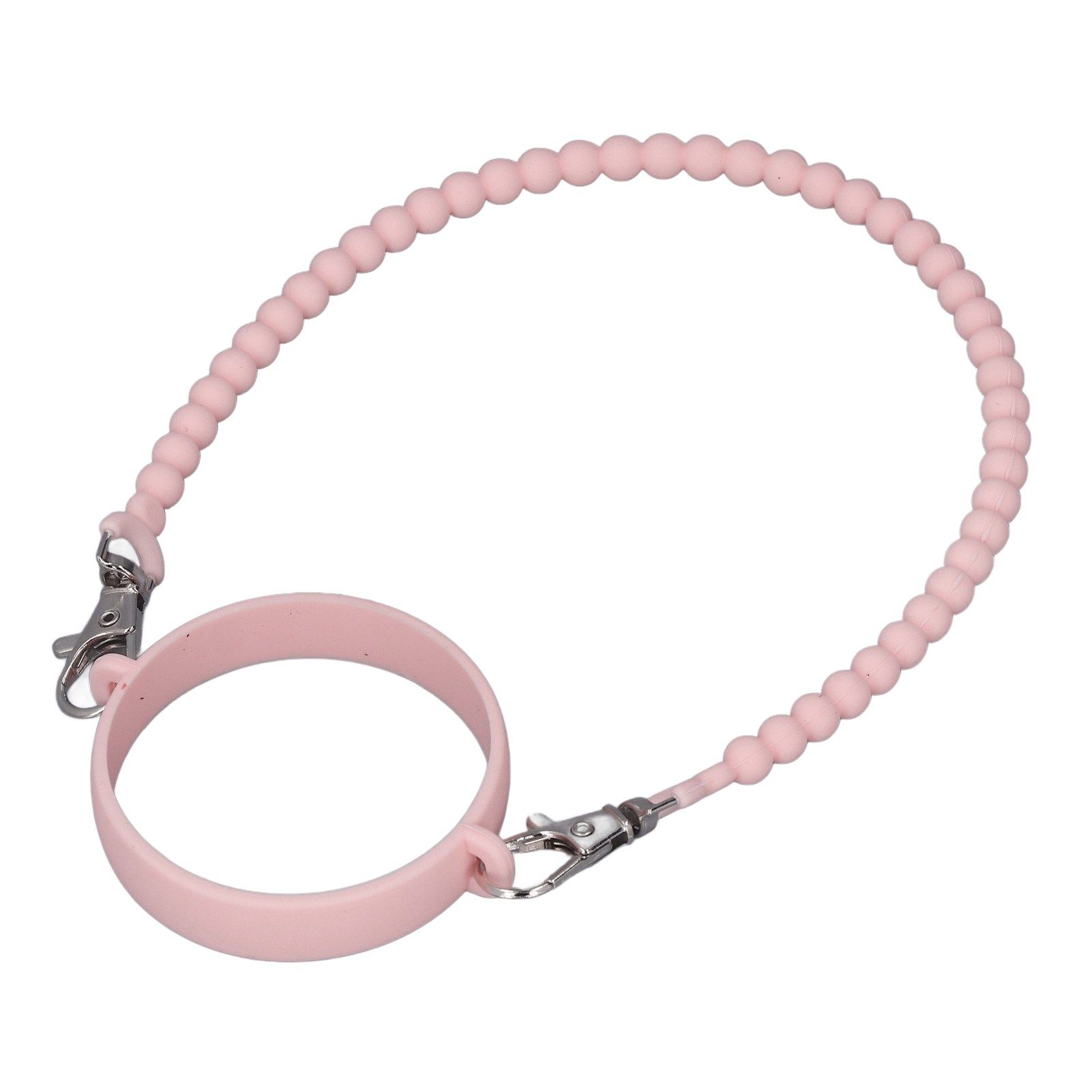 Water Bottle Handle Strap Portable Reliable Multifunctional 37cm Silicone Water Bottle Sling for Outdoor Pink - Image 5