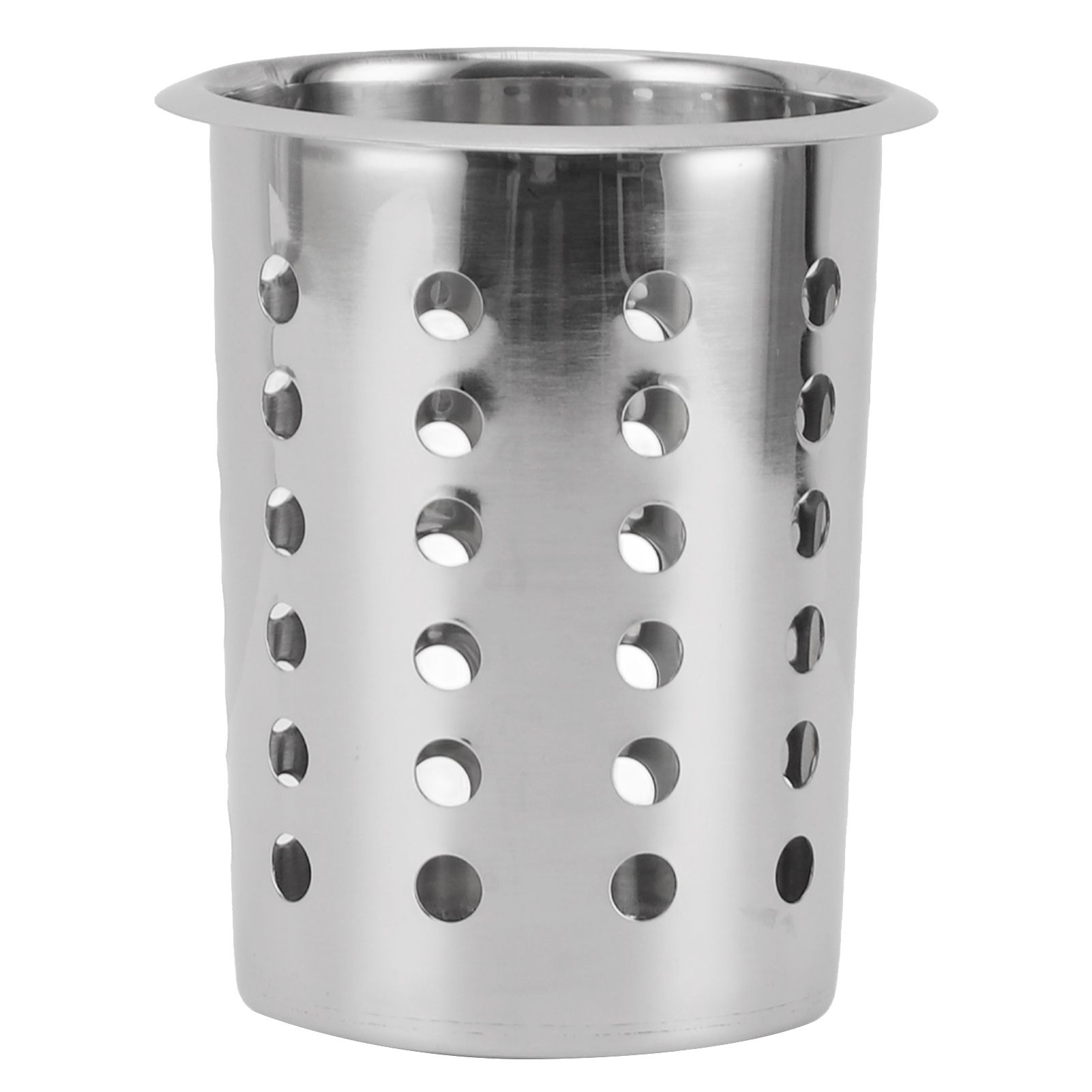 Kitchen Utensil Holder Multipurpose Large Capacity Mess Proof 304 Stainless Steel Utensil Holder for Countertop With Holes - Image 1