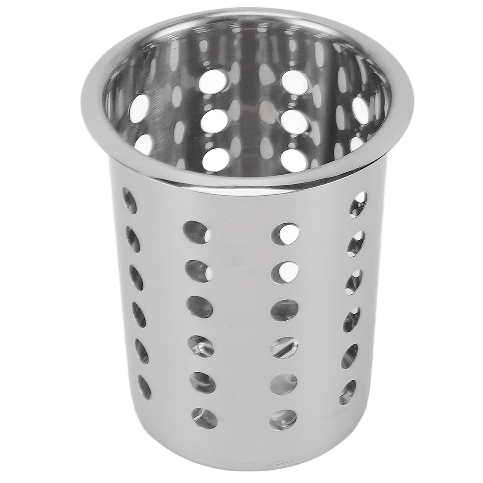 Kitchen Utensil Holder Multipurpose Large Capacity Mess Proof 304 Stainless Steel Utensil Holder for Countertop With Holes - Image 3