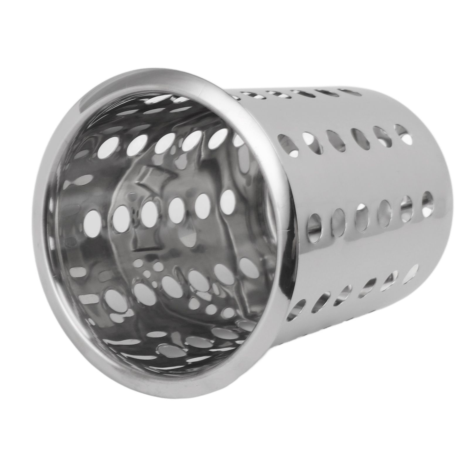 Kitchen Utensil Holder Multipurpose Large Capacity Mess Proof 304 Stainless Steel Utensil Holder for Countertop With Holes - Image 8