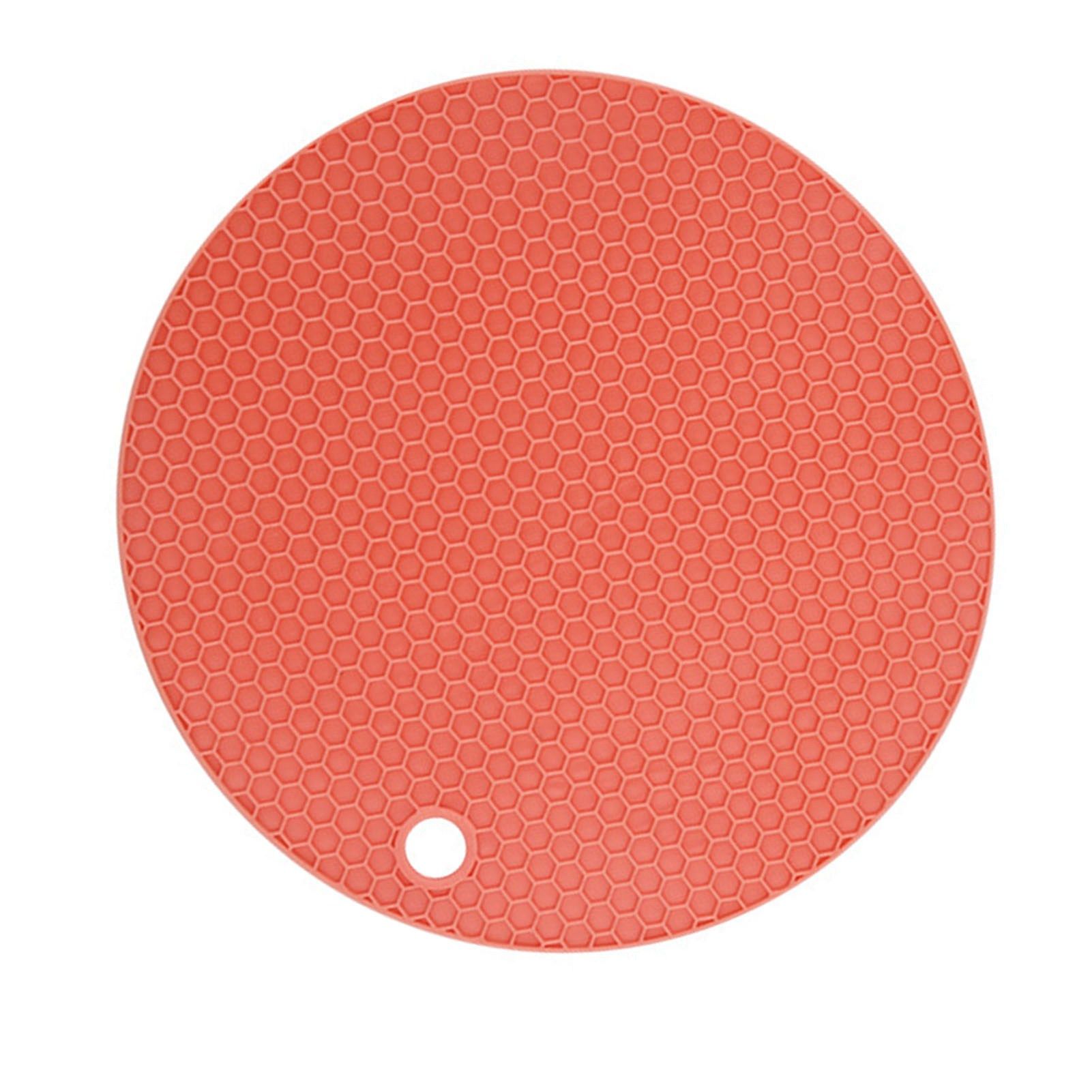 Heat Resistant Mat Silicone Slip Proof Round 17cm Heat Insulation Pad for Kitchen Countertop - Image 4