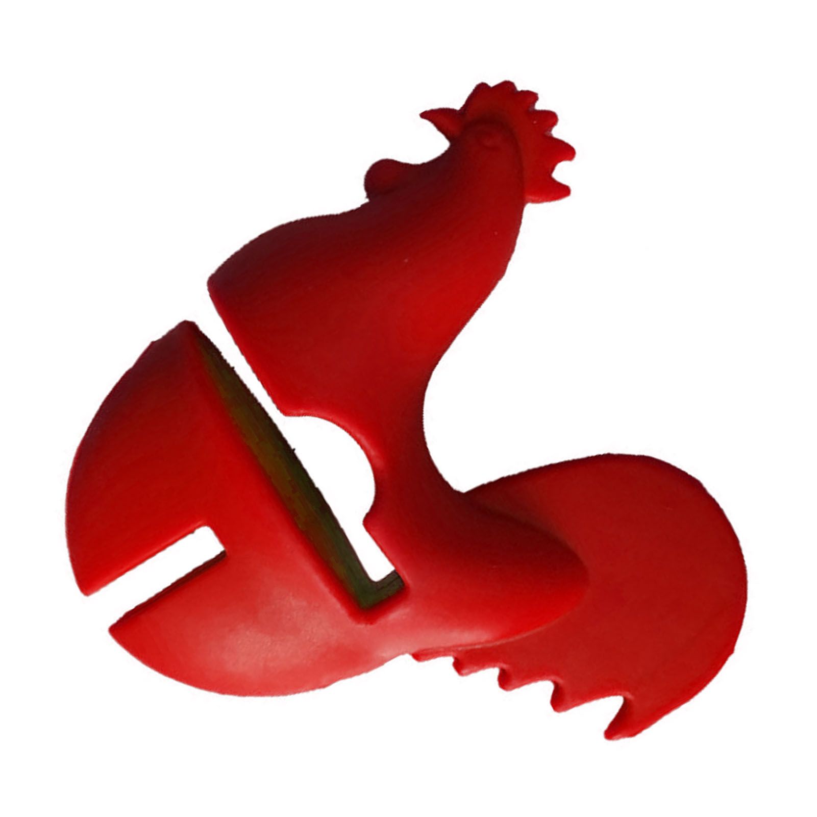 Kitchen Rooster Pot Clip Soft Elastic Silicone Rooster Kitchen Accessories Clip for Home Red - Image 4