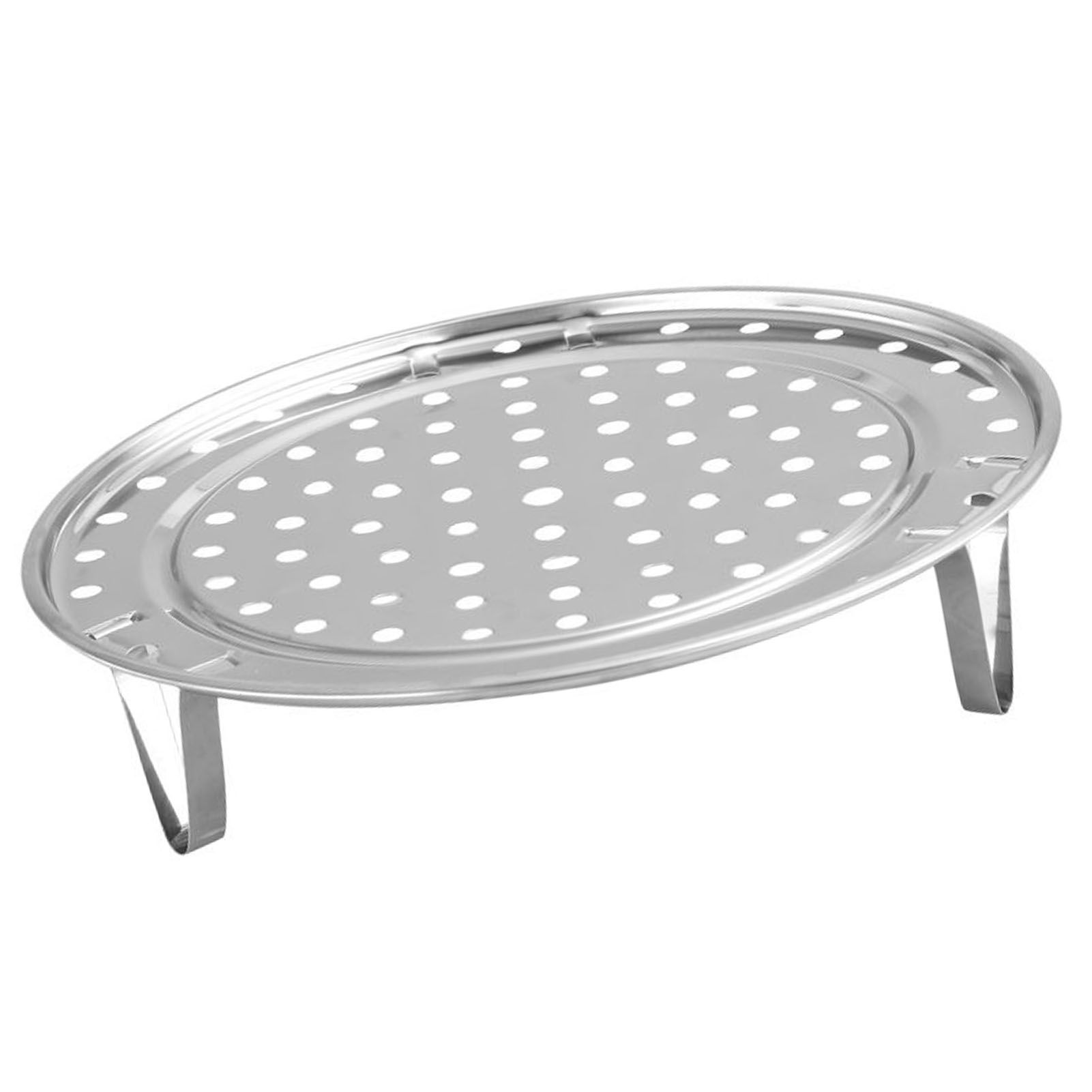Steaming Rack with Removable Leg Stainless Steel Steam Tray Stand Cooking Bread Rack Kitchen Tool 22cm - Image 2