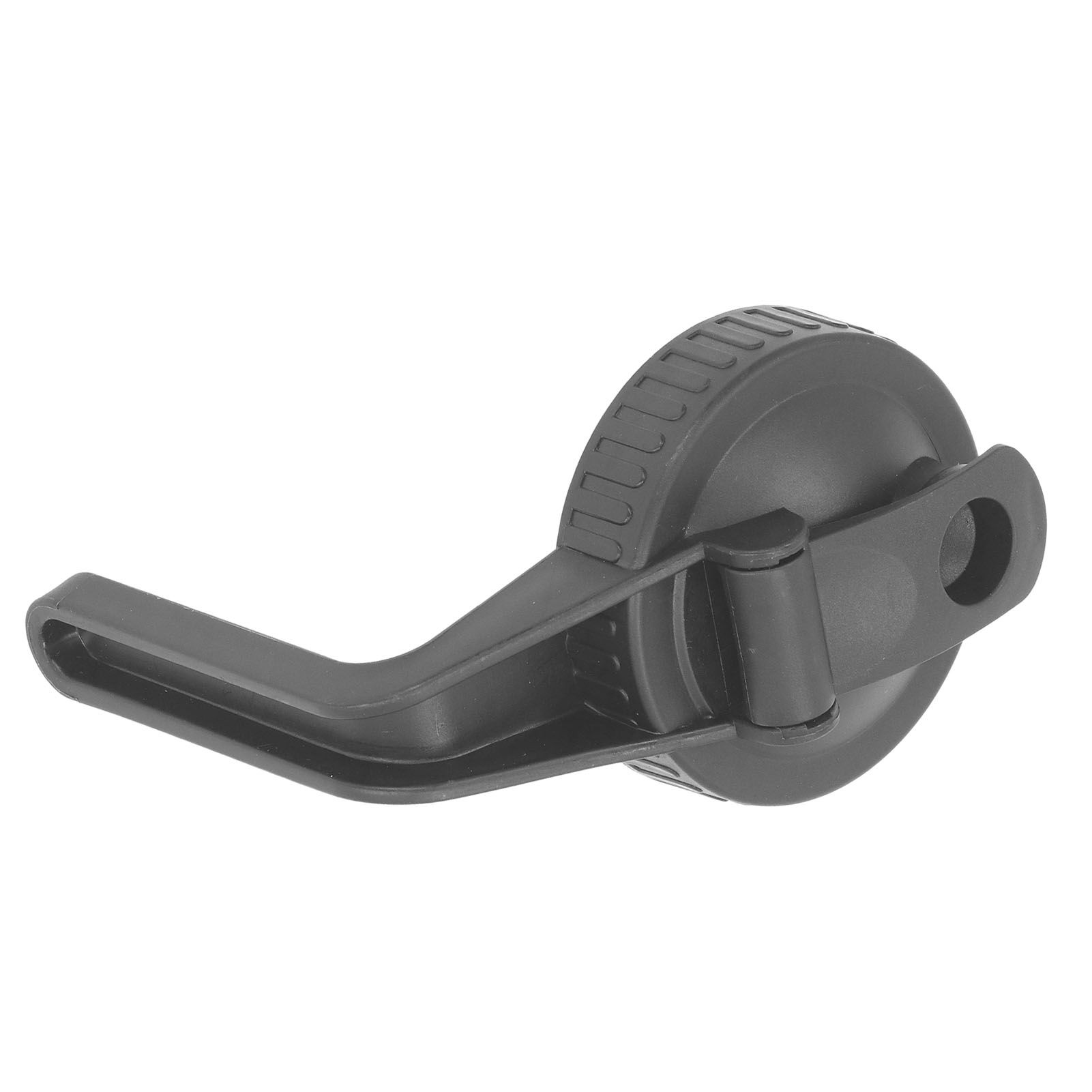 Pour Spout Lid Black Flip Cap Lid Sealing Plastic Wide Mouth Lid with Handle for Mason Jar 70mm Mouth - Image 2