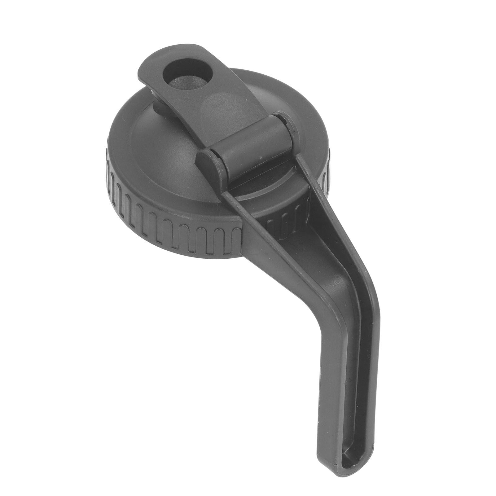 Pour Spout Lid Black Flip Cap Lid Sealing Plastic Wide Mouth Lid with Handle for Mason Jar 70mm Mouth - Image 3