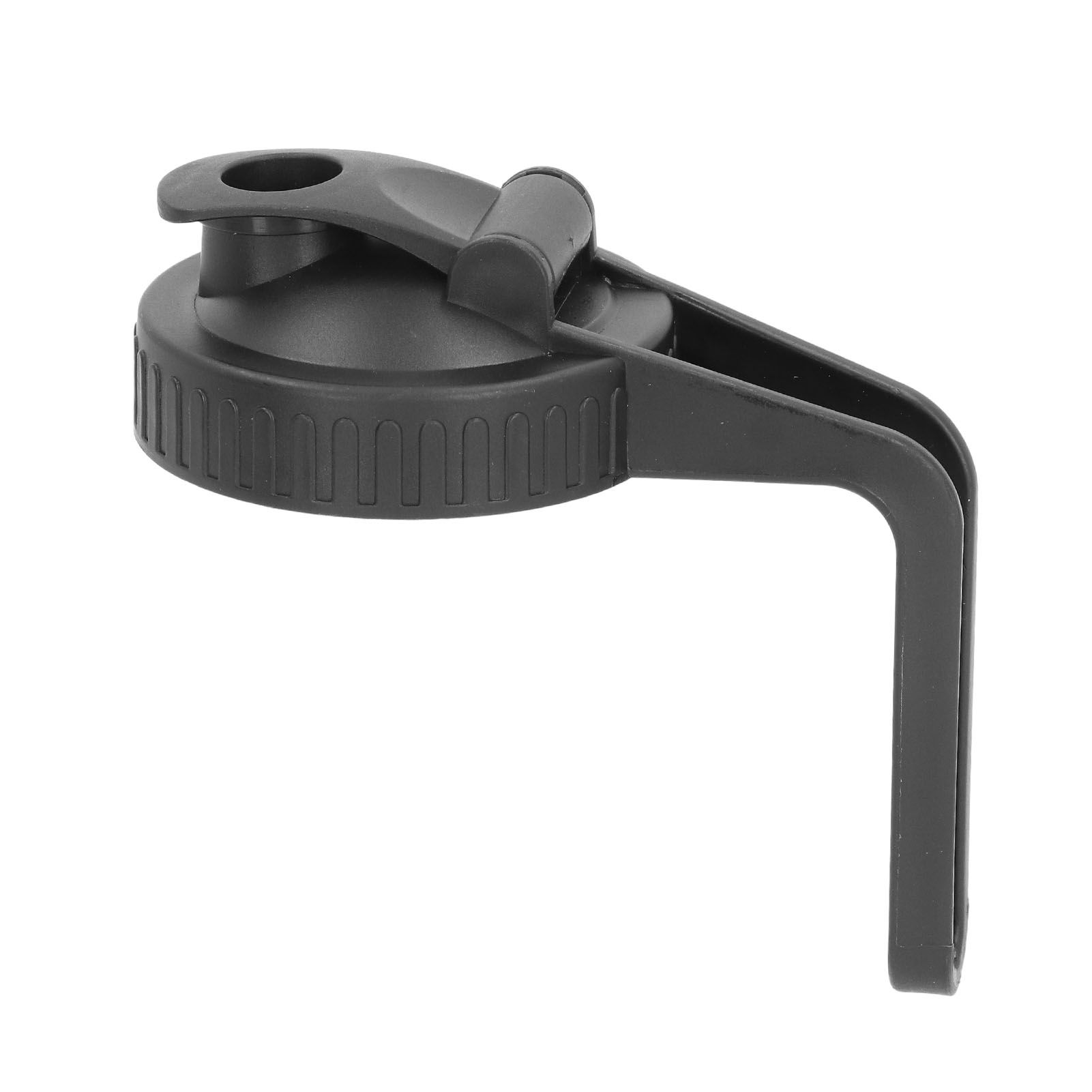 Pour Spout Lid Black Flip Cap Lid Sealing Plastic Wide Mouth Lid with Handle for Mason Jar 70mm Mouth - Image 5