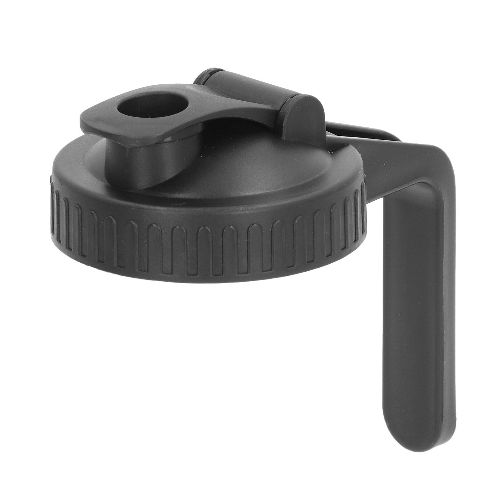 Pour Spout Lid Black Flip Cap Lid Sealing Plastic Wide Mouth Lid with Handle for Mason Jar 70mm Mouth - Image 6