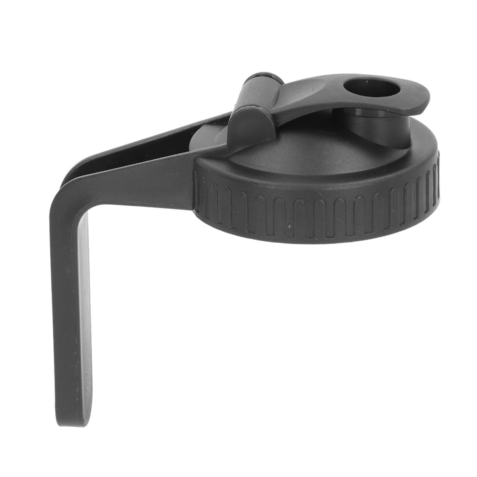 Pour Spout Lid Black Flip Cap Lid Sealing Plastic Wide Mouth Lid with Handle for Mason Jar 70mm Mouth - Image 8